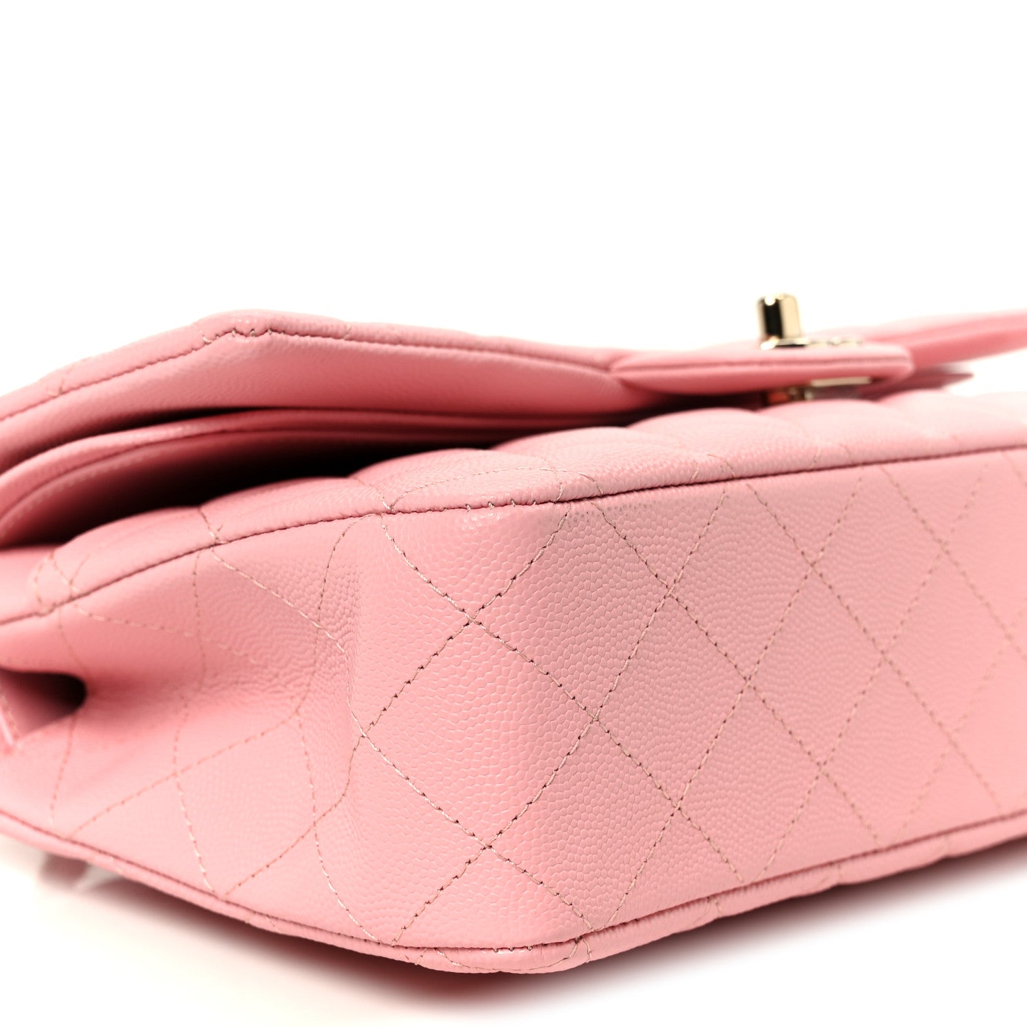 Chanel Caviar Quilted Medium Double Flap Light Pink