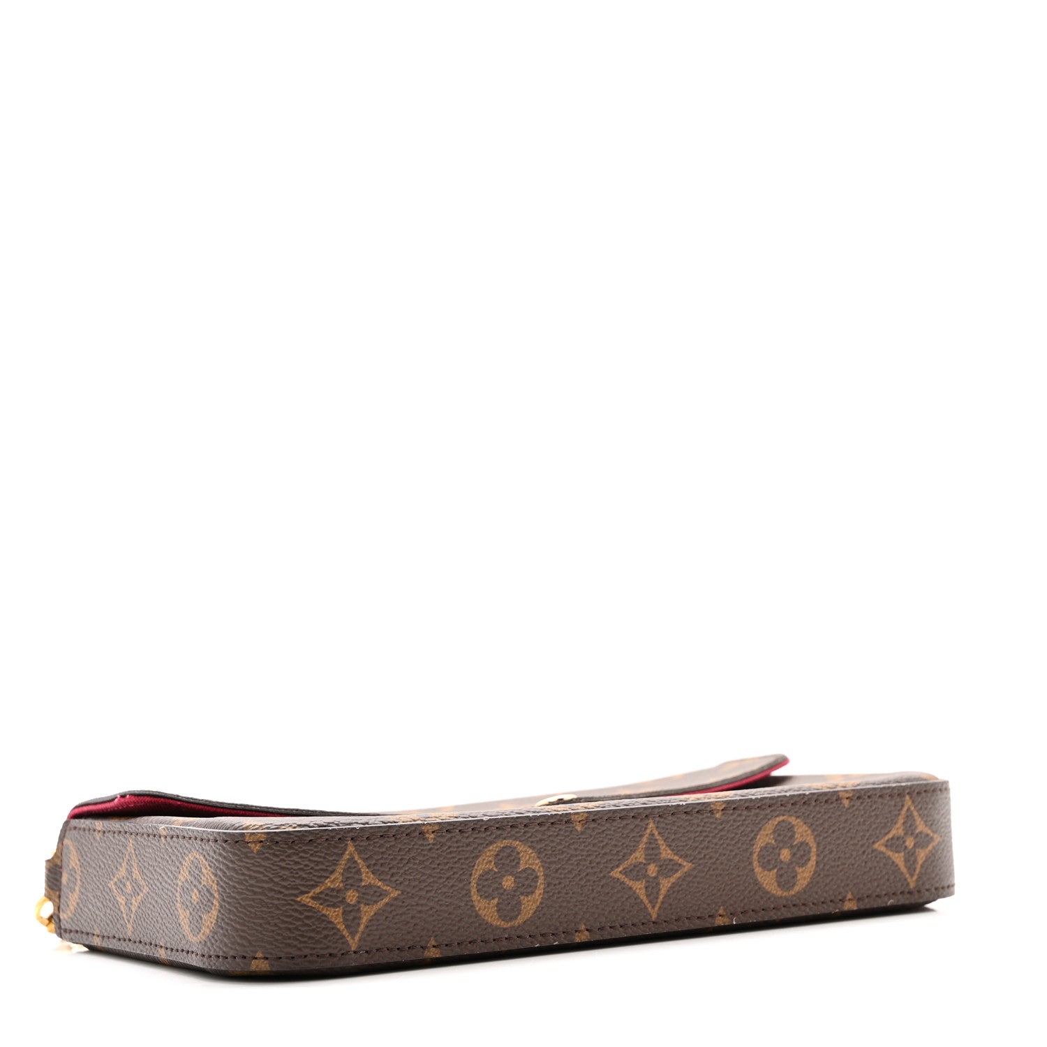Louis Vuitton Monogram Pochette Felicie Chain Wallet Fuchsia