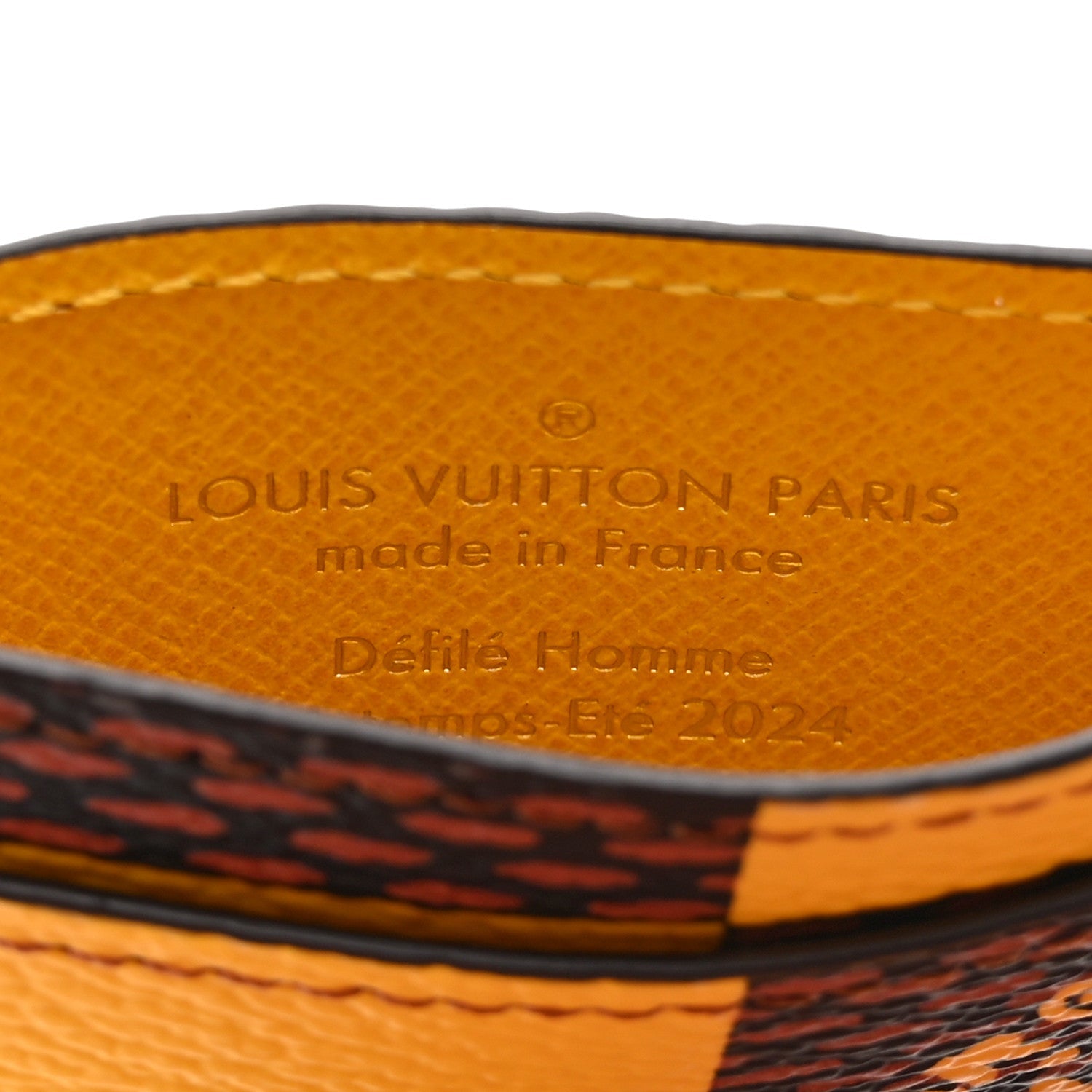 Louis Vuitton Damier Pop Porte Cartes Simple Card Holder Yellow