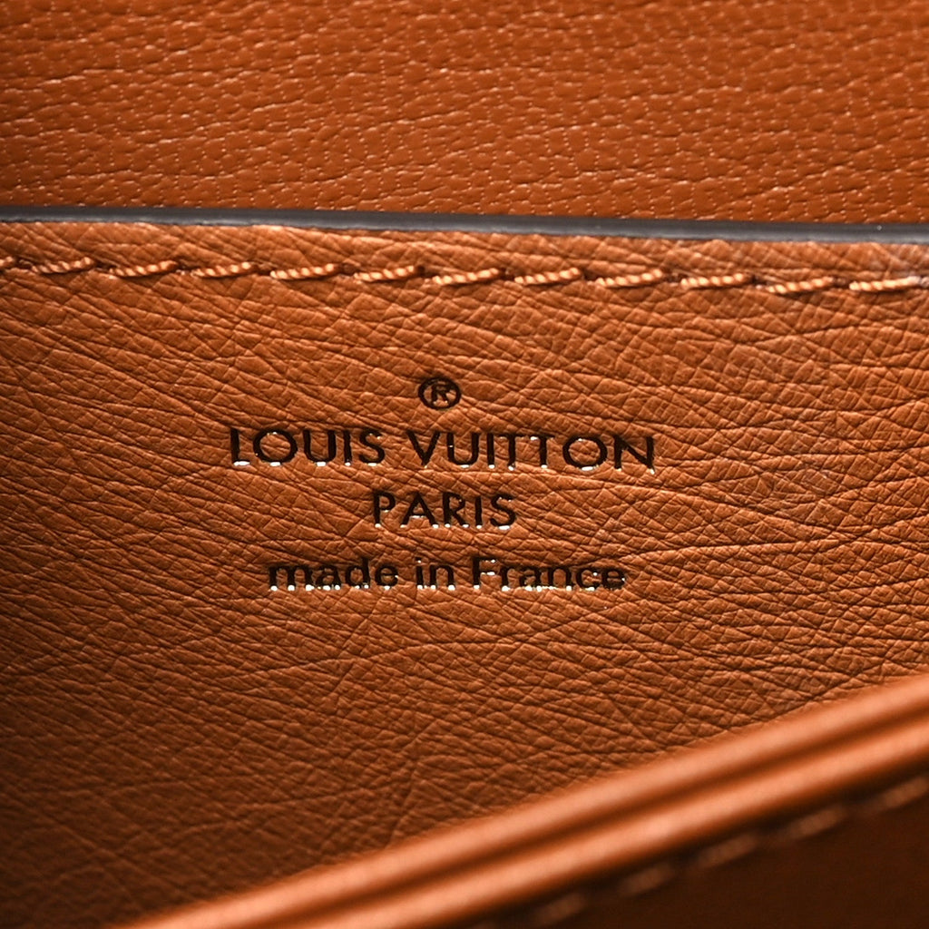 Louis Vuitton Ostrich Rose Des Vents PM Cognac