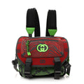 Gucci Jersey GG Monogram All Over Sporty Flap Backpack Red Multicolor