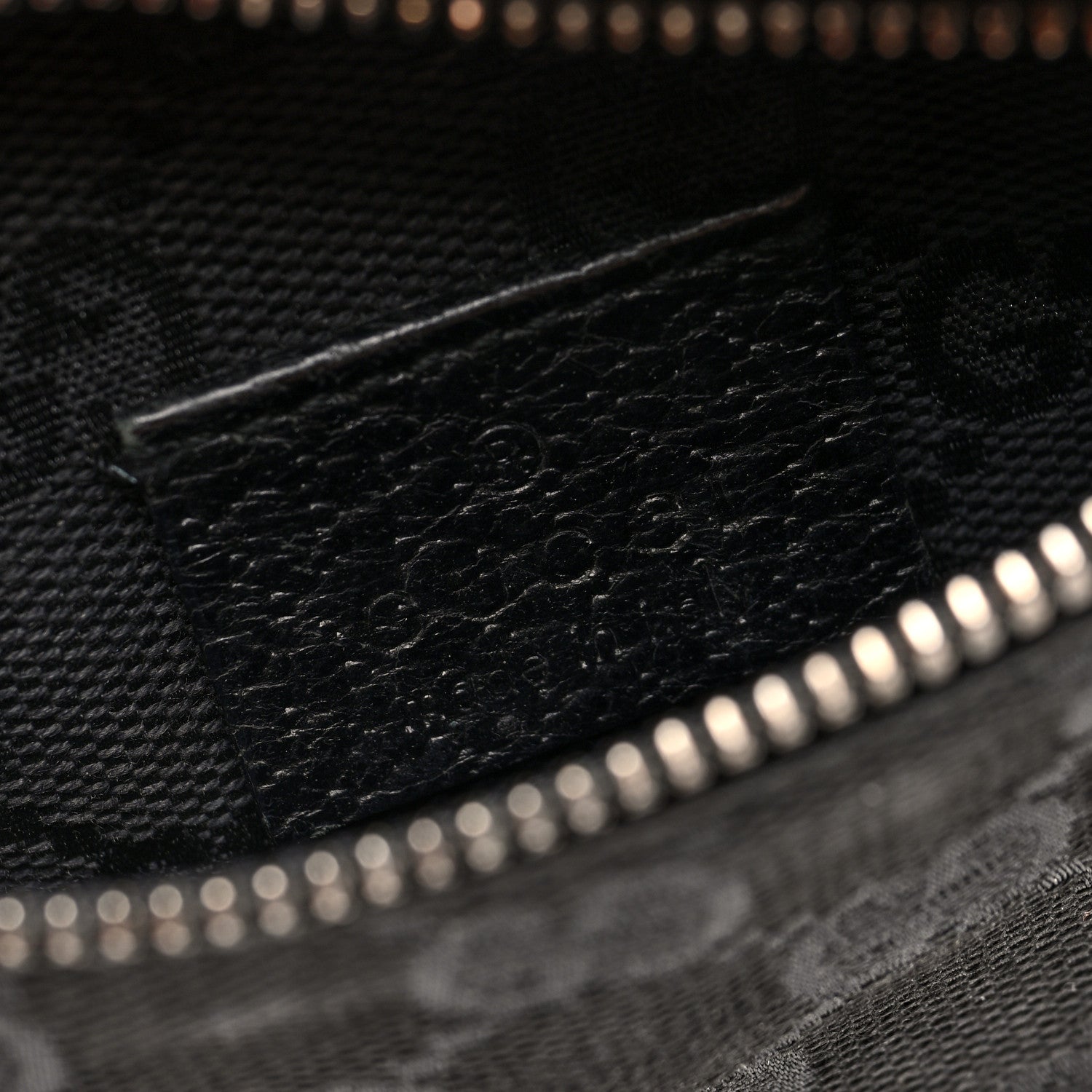 Gucci GG Monogram Double Pocket Belt Bag Black