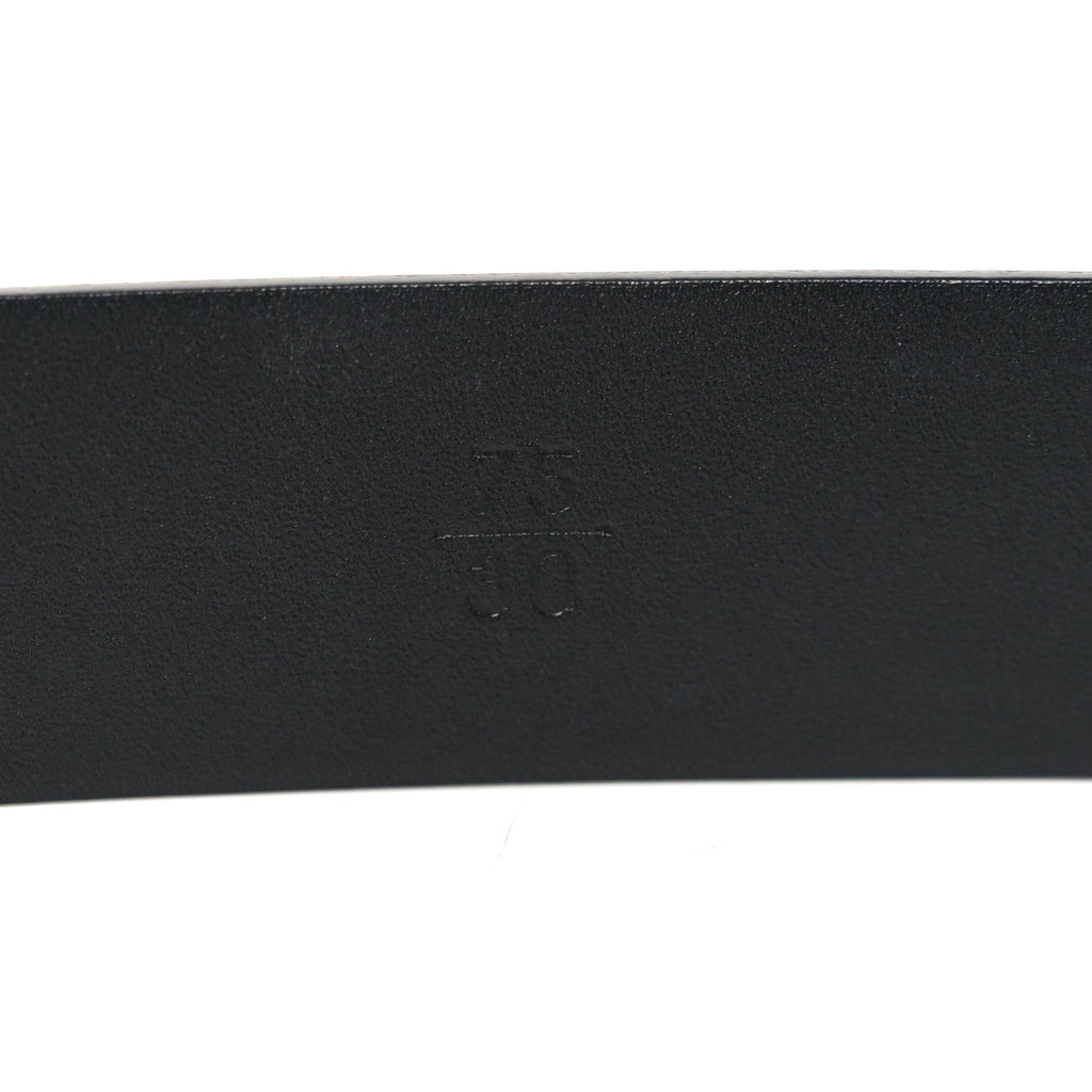 Calfskin Paris Button CC Belt 75 30 Black