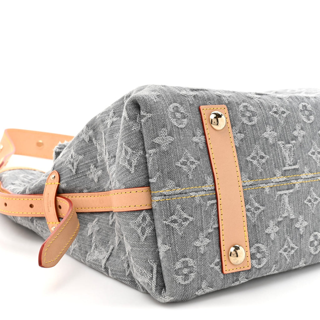 Louis Vuitton Monogram Denim CarryAll MM Washed Grey