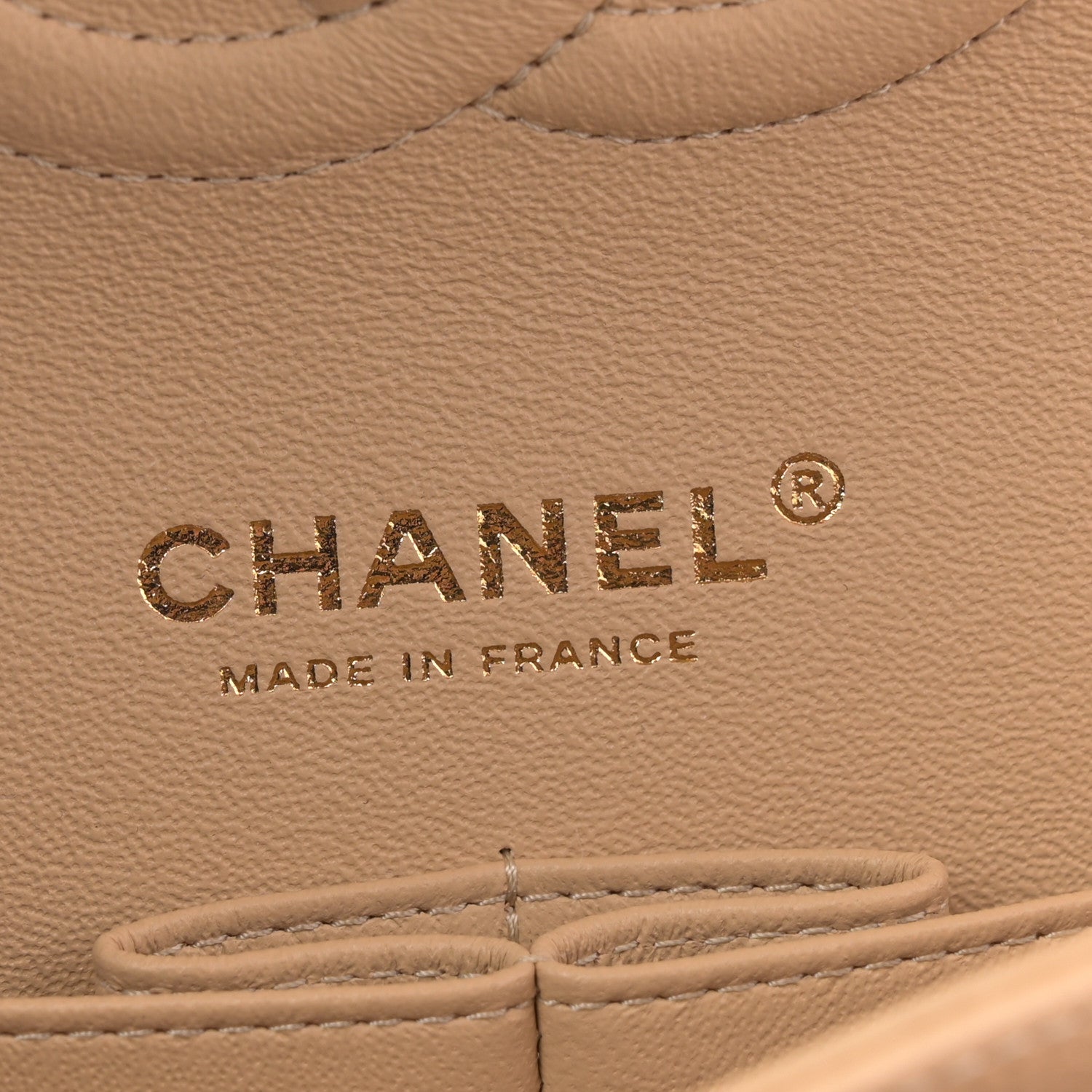 Chanel Caviar Quilted Medium Double Flap Beige