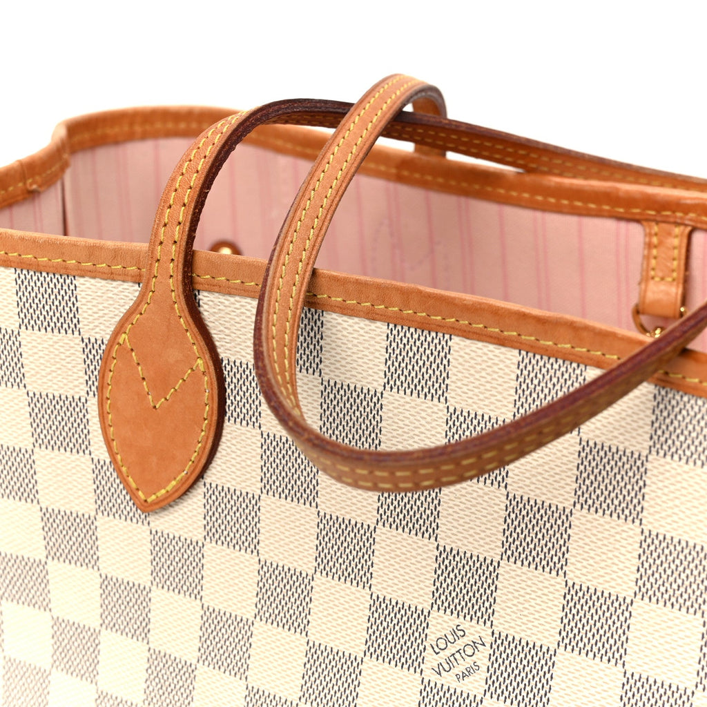 Louis Vuitton Damier Azur Neo Neverfull MM Rose Ballerine