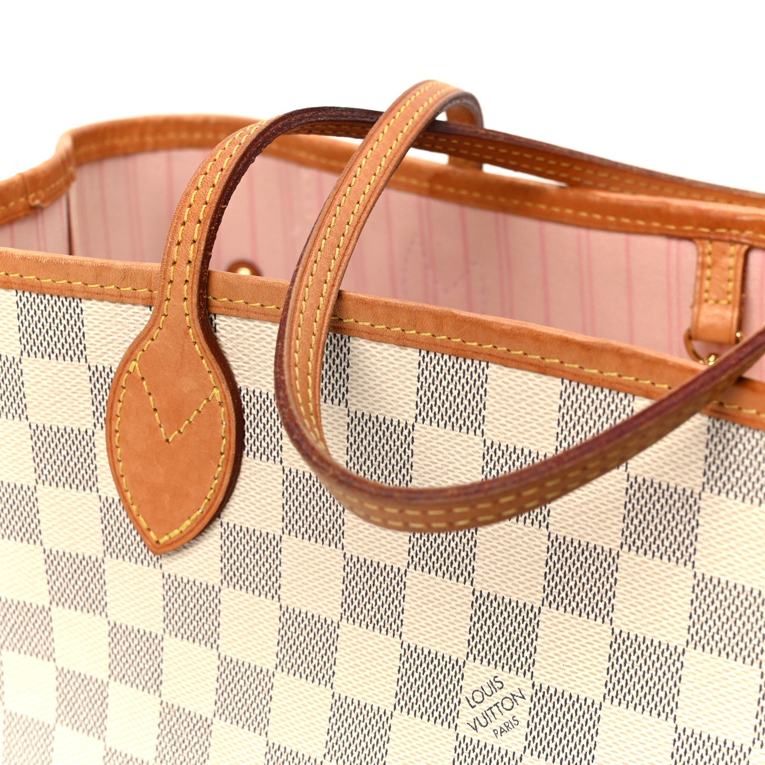 Louis Vuitton Damier Azur Neo Neverfull MM Rose Ballerine