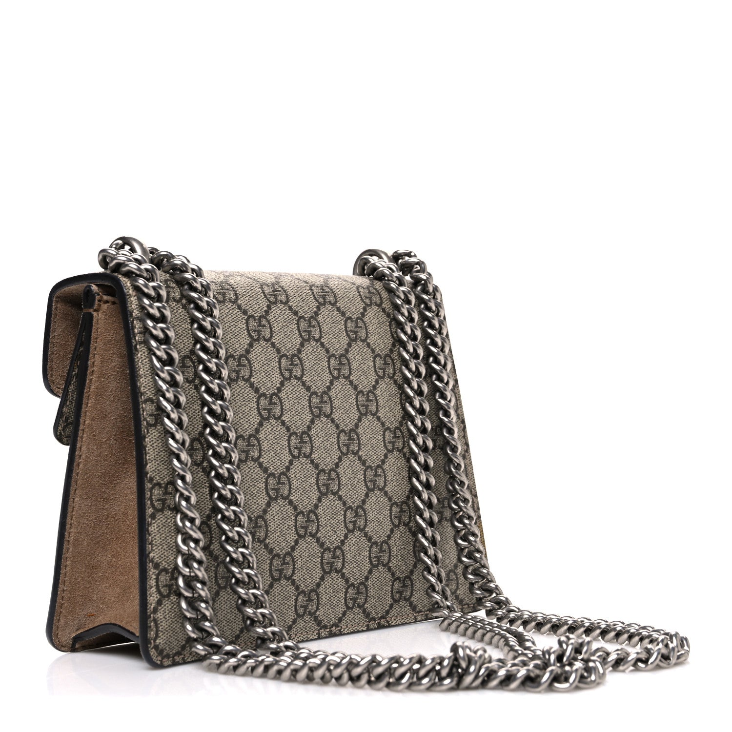 Gucci GG Supreme Monogram Mini Dionysus Shoulder Bag Taupe