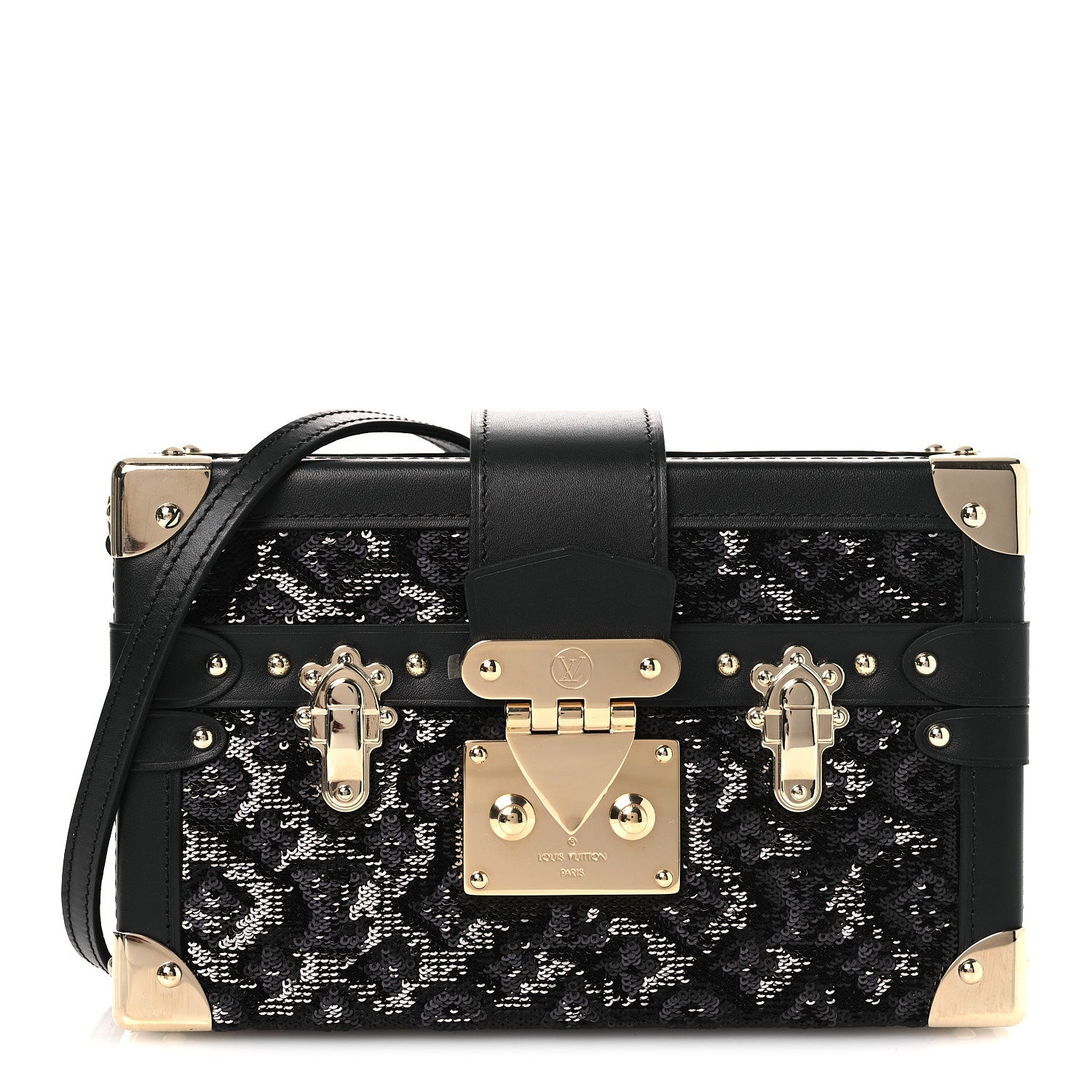 Louis Vuitton Sequins Petite Malle Black