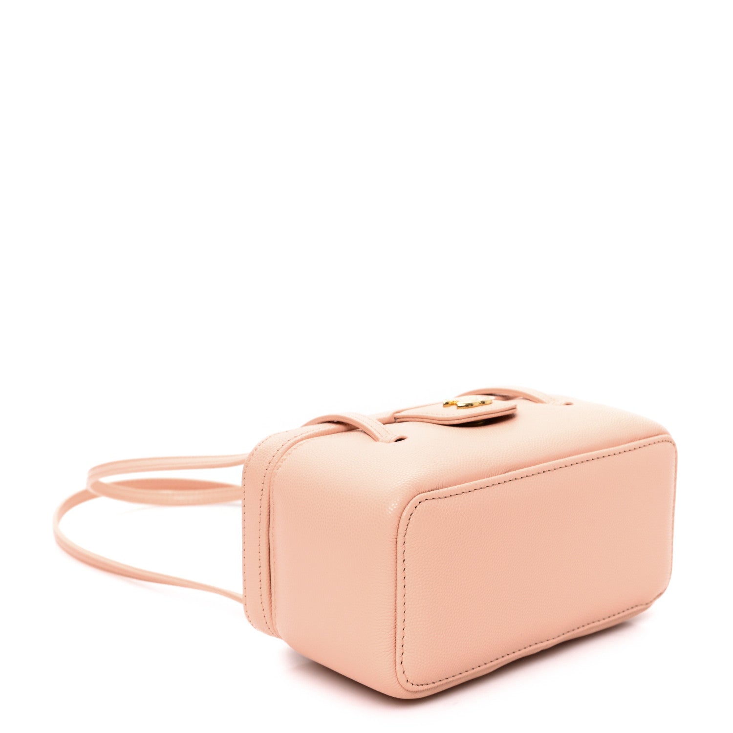 Chanel Shiny Caviar Preppy Coco Long Vanity With Strap Light Pink