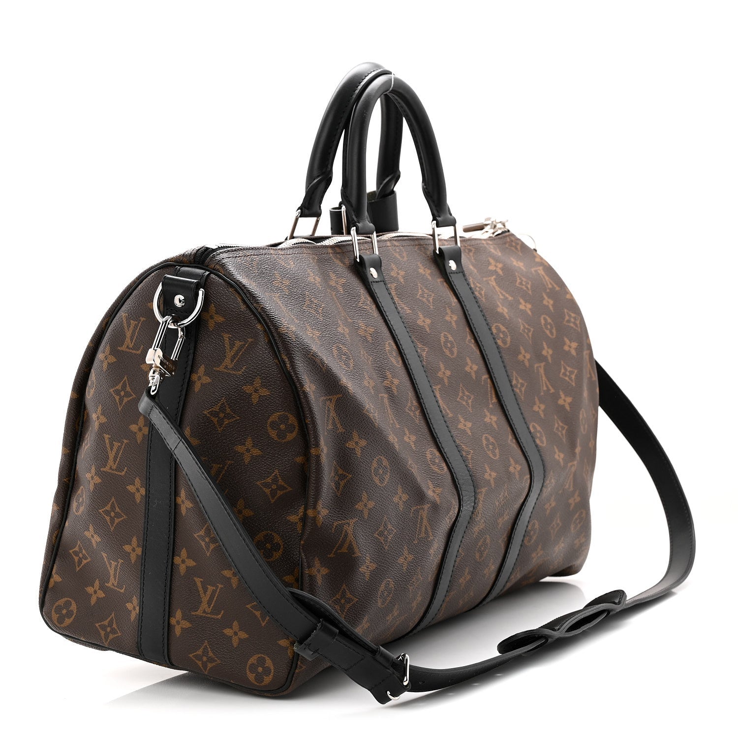 Louis Vuitton Monogram Macassar Keepall Bandouliere 45