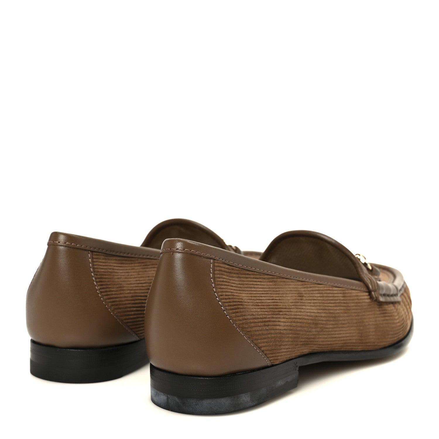 Gucci Corduroy Womens 1953 Horsebit Loafers 36 Velvety Camel