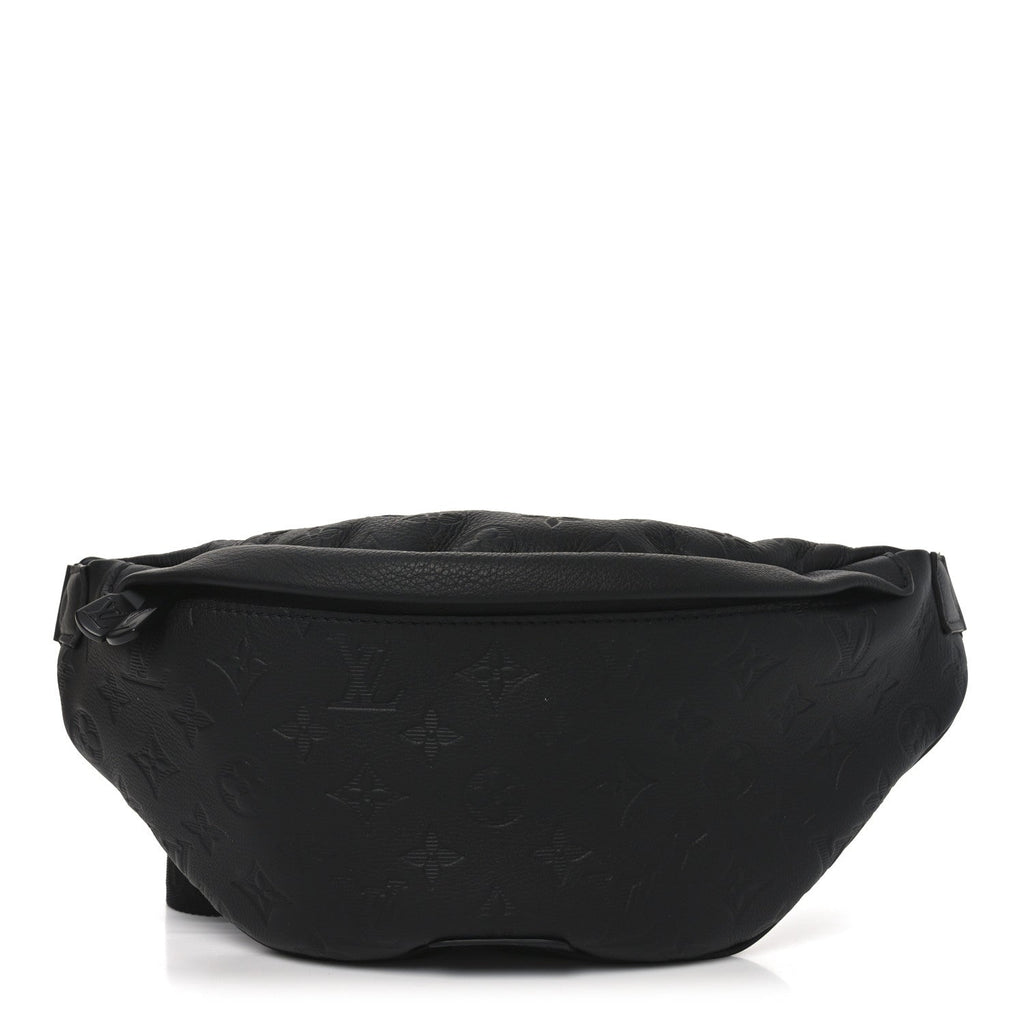 Louis Vuitton Calfskin Monogram Shadow Discovery Bumbag Black