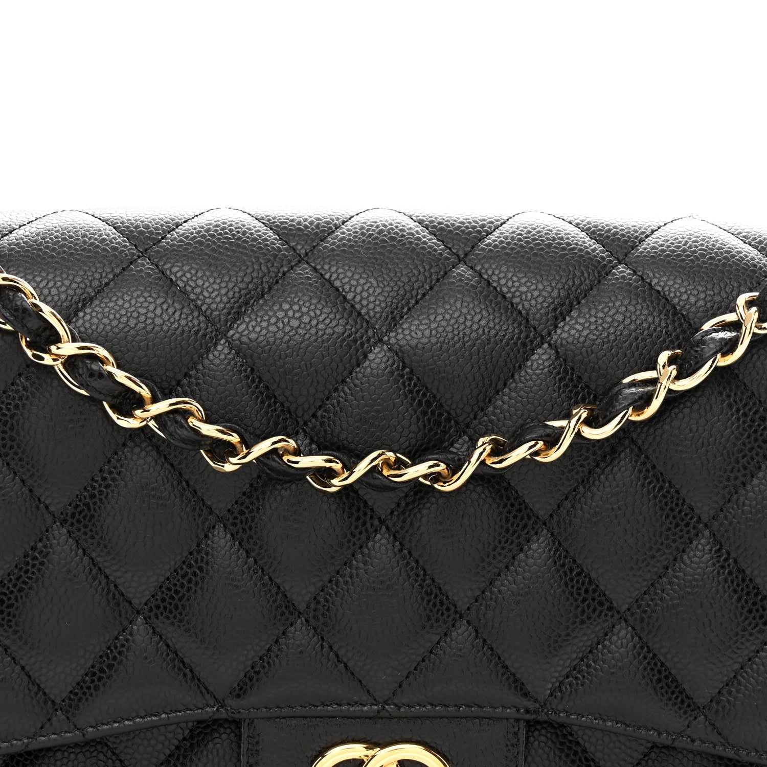 Chanel Caviar Quilted Jumbo Double Flap Black
