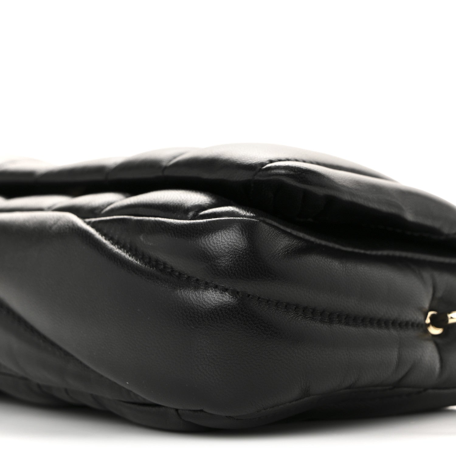 Gucci Lambskin Quilted Mini GG Milano Top Handle Shoulder Bag Black