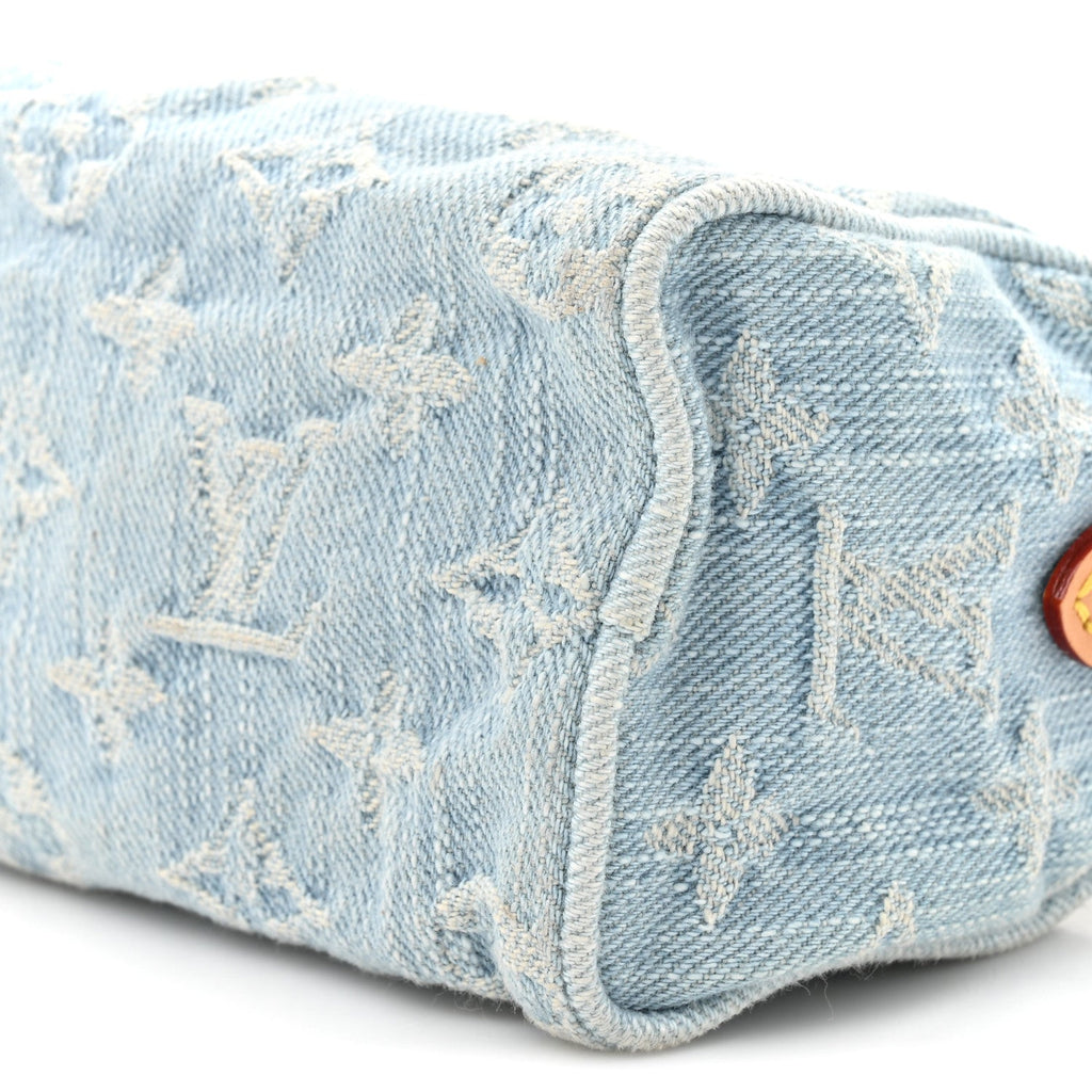 Louis Vuitton Monogram Denim Nano Speedy Sky Blue