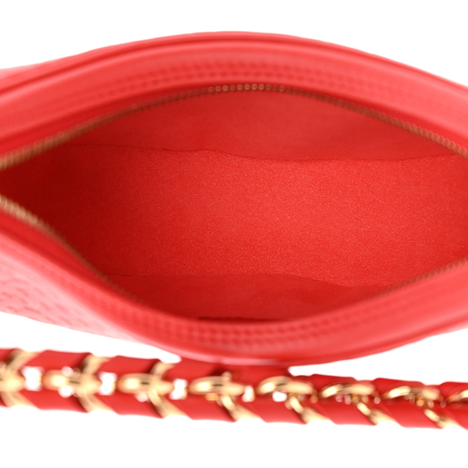 Louis Vuitton Calfskin Nanogram Embossed Loop PM Rouge