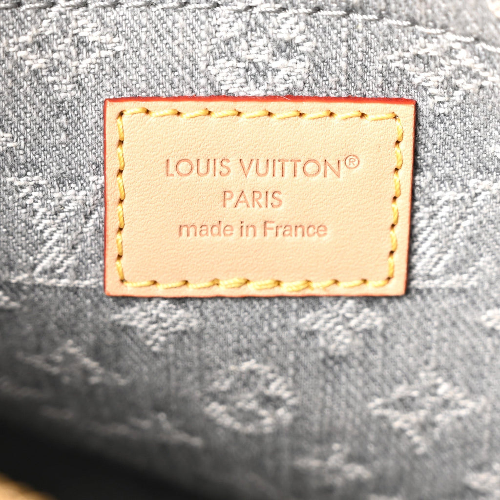 Louis Vuitton Monogram Denim Speedy Soft 30 Washed Gray