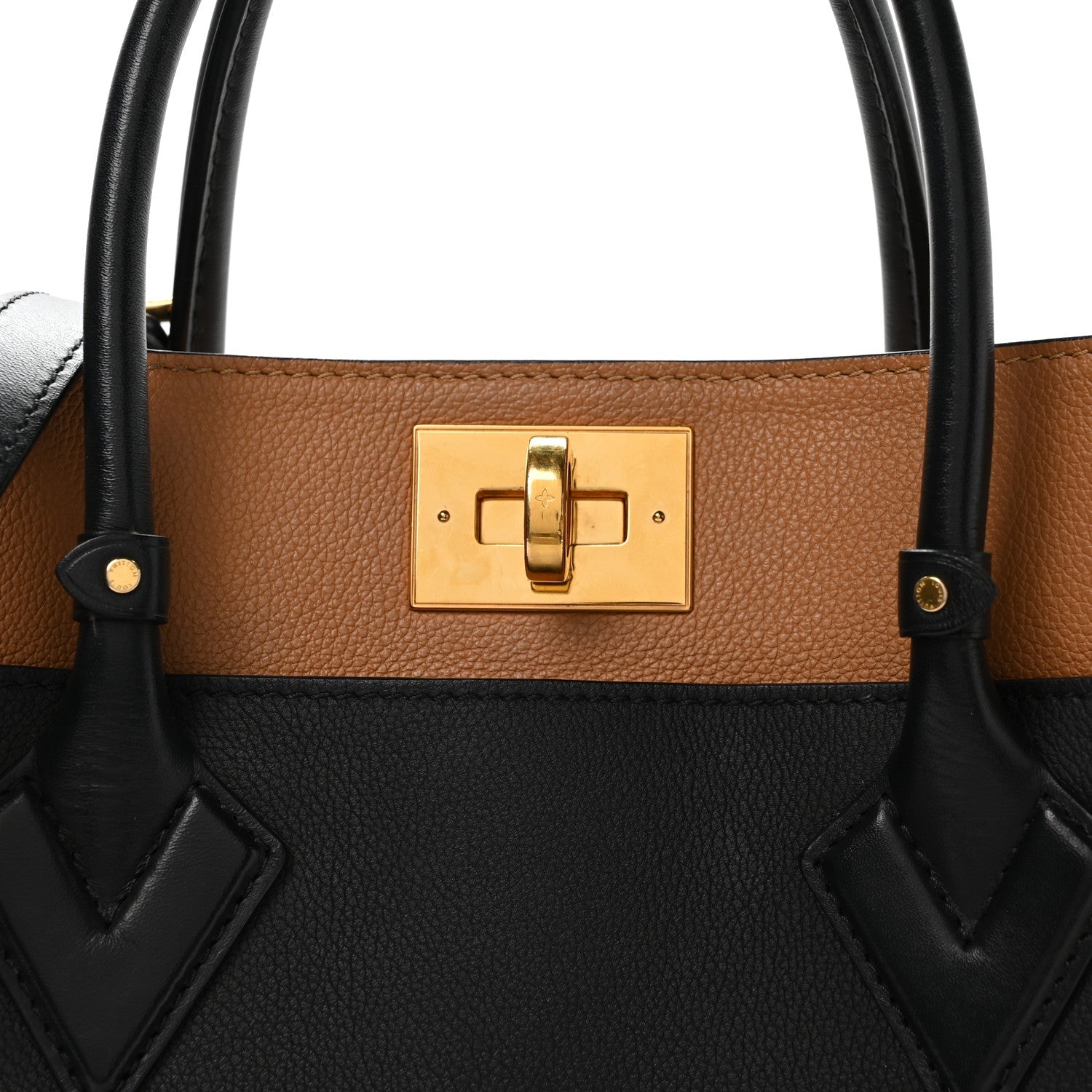 Louis Vuitton Calfskin Monogram On My Side Black