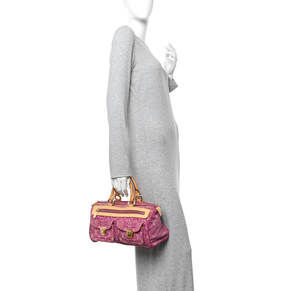 Louis Vuitton Monogram Denim Neo Speedy Fuchsia