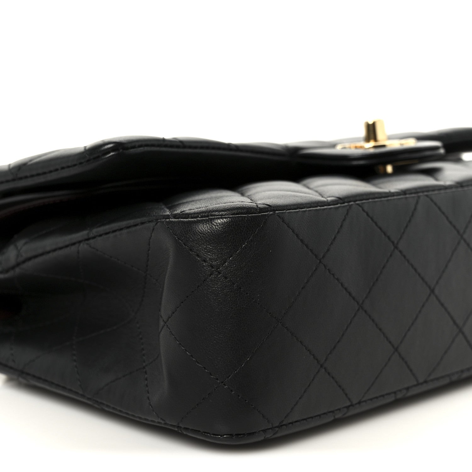 Chanel Lambskin Quilted Medium Double Flap Black