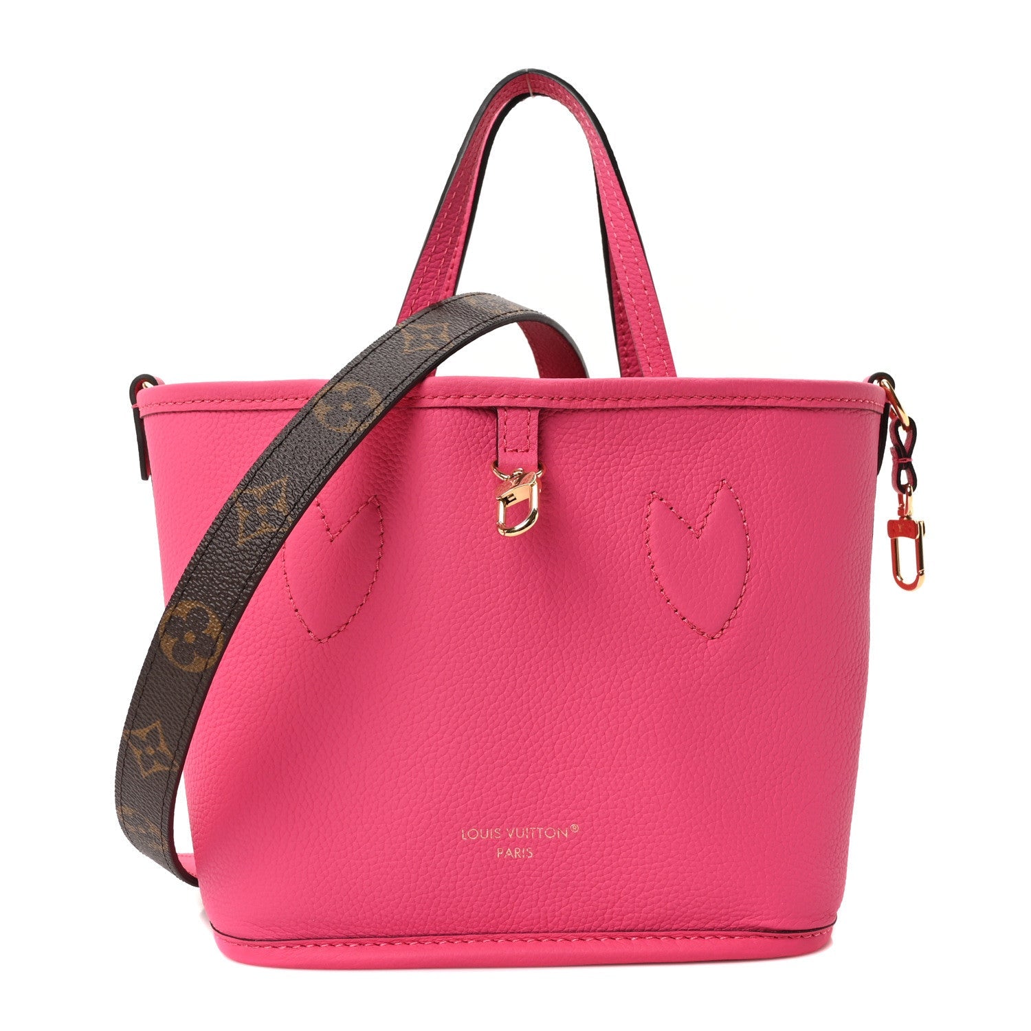 Louis Vuitton Monogram Neverfull Inside Out Bandouliere BB Rose Pondichery