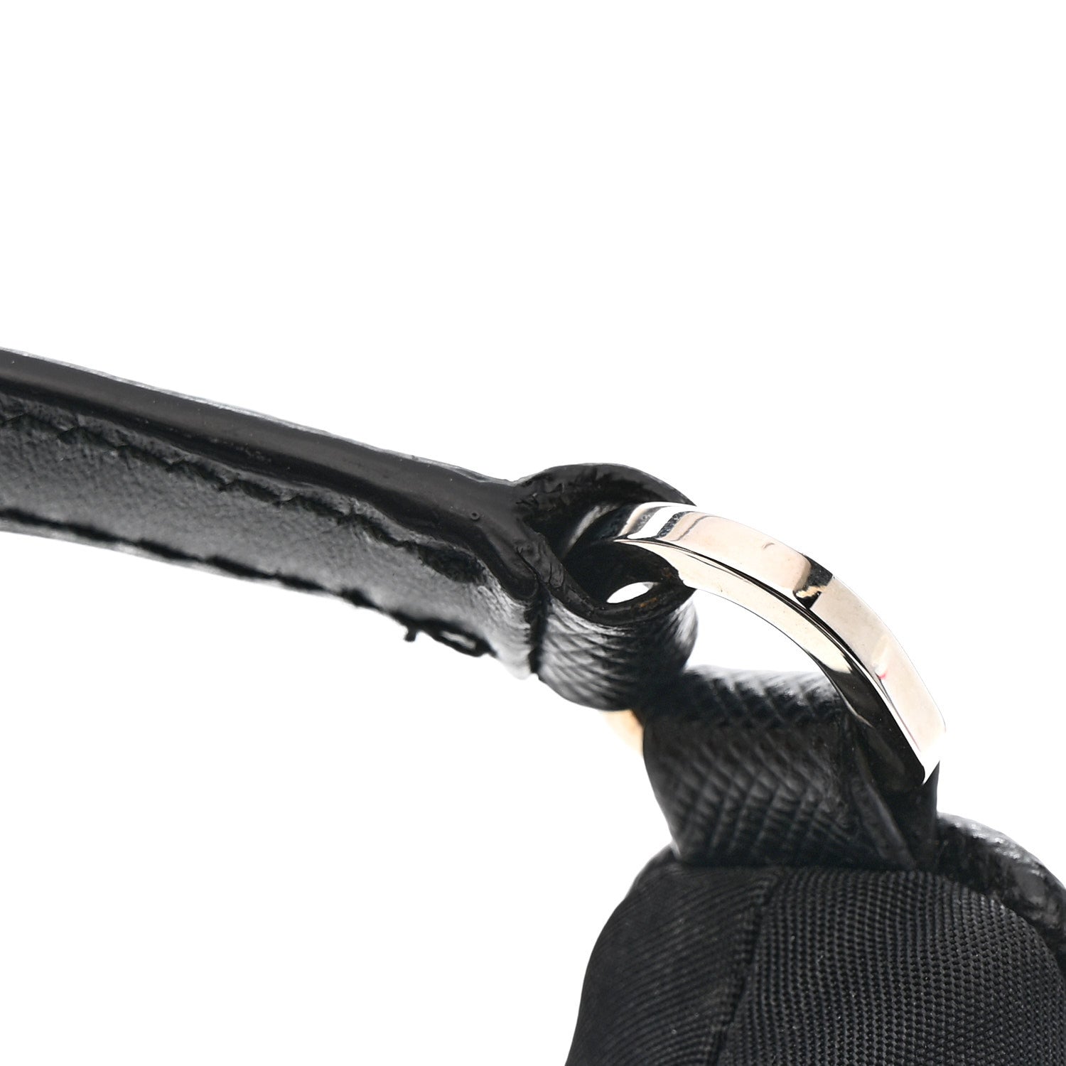 Prada Tessuto Nylon Saffiano Mini Re-Edition 2005 Bag Black