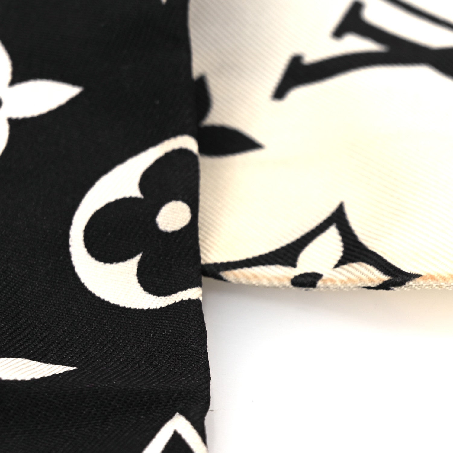 Louis Vuitton Silk Monogram Confidential Bandeau Black
