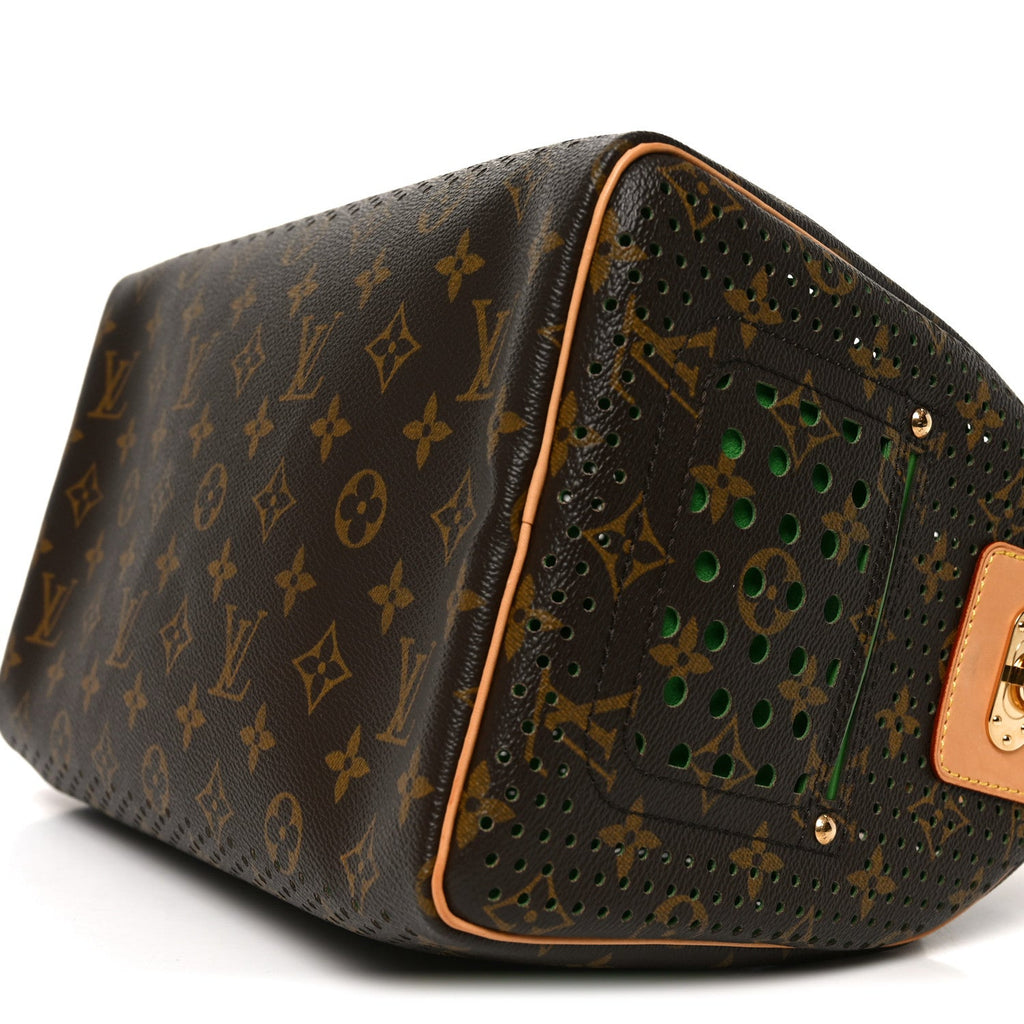 Louis Vuitton Monogram Perforated Speedy 30 Green