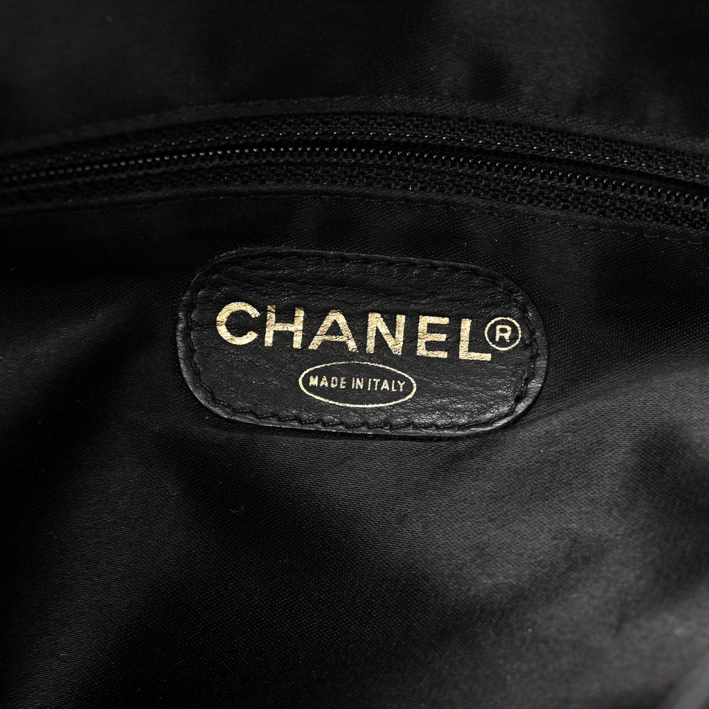 Chanel Lambskin Quilted Flap Shoulder Bag Black