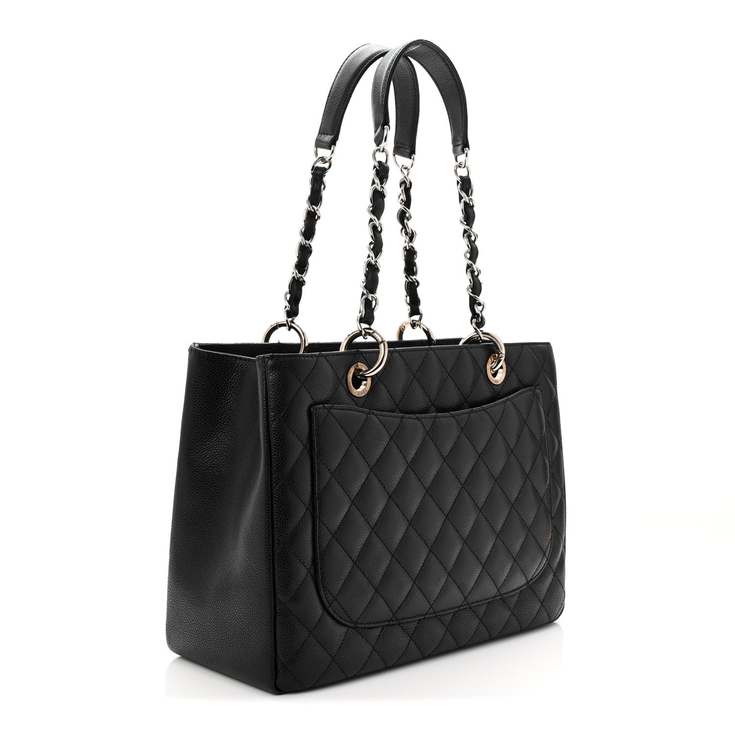 Chanel Caviar Quilted Grand Shopping Tote GST Black