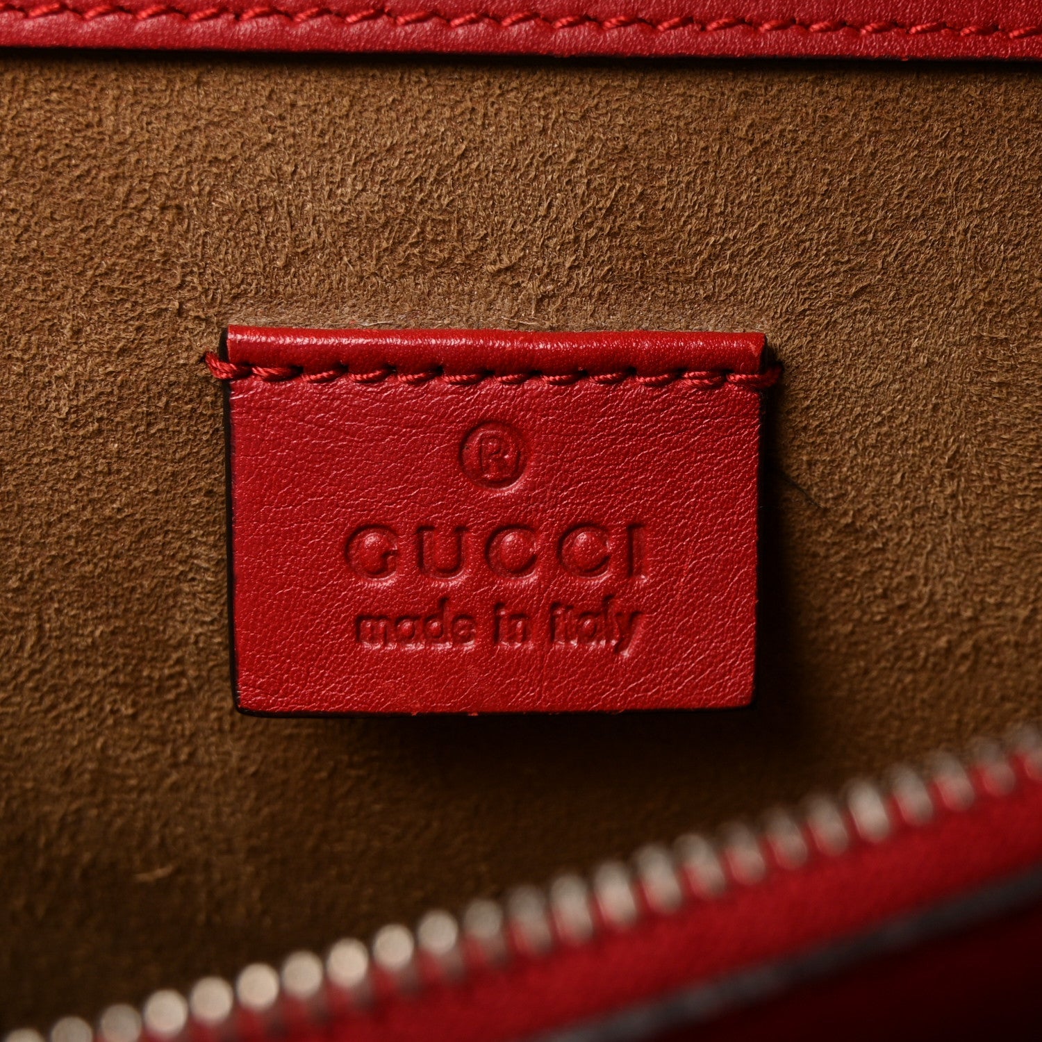 Gucci GG Supreme Monogram Arabesque Medium Dionysus Shoulder Bag Hibiscus Red