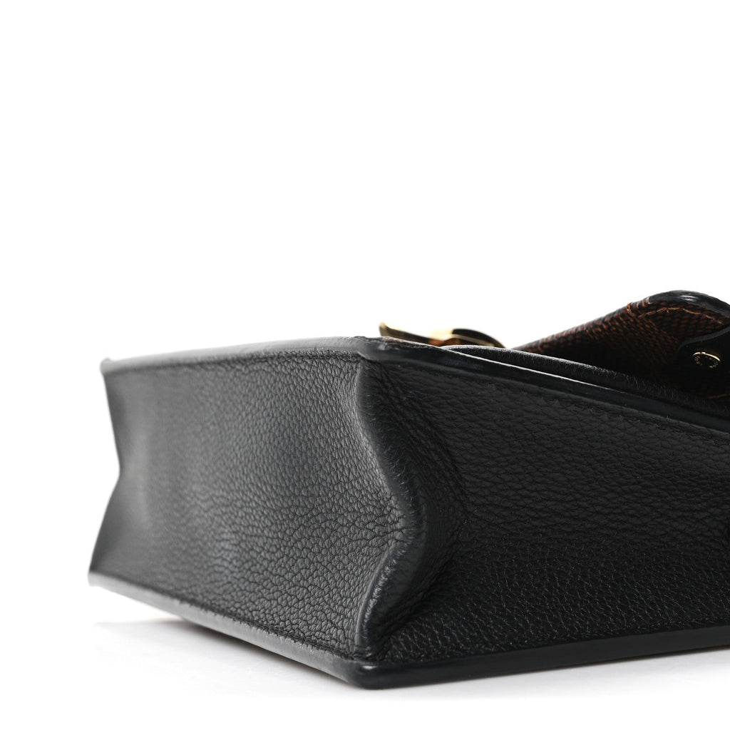 Louis Vuitton Damier Ebene Vavin Chain Wallet Black