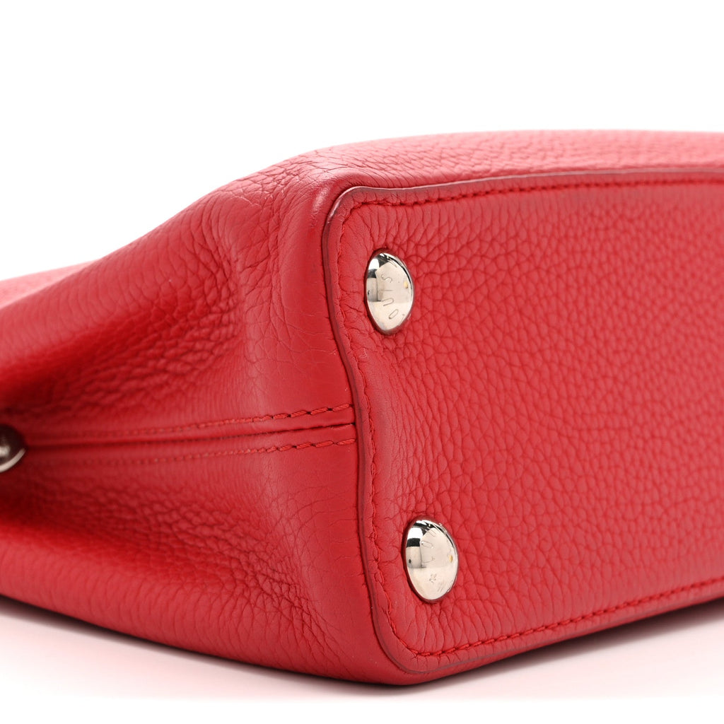 Louis Vuitton Taurillon Capucines BB Scarlet Red
