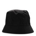 Prada Re-Nylon Metal Triangle Logo Womens Bucket Hat M Black