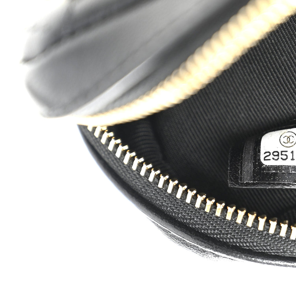 Chanel Lambskin Quilted Waist Bag Black