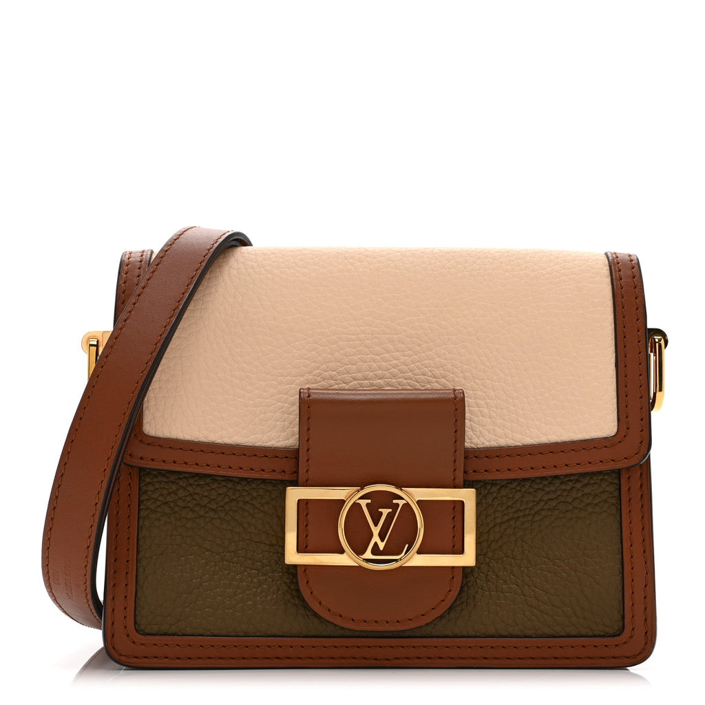 Louis Vuitton Taurillon Mini Dauphine Creme Kombe