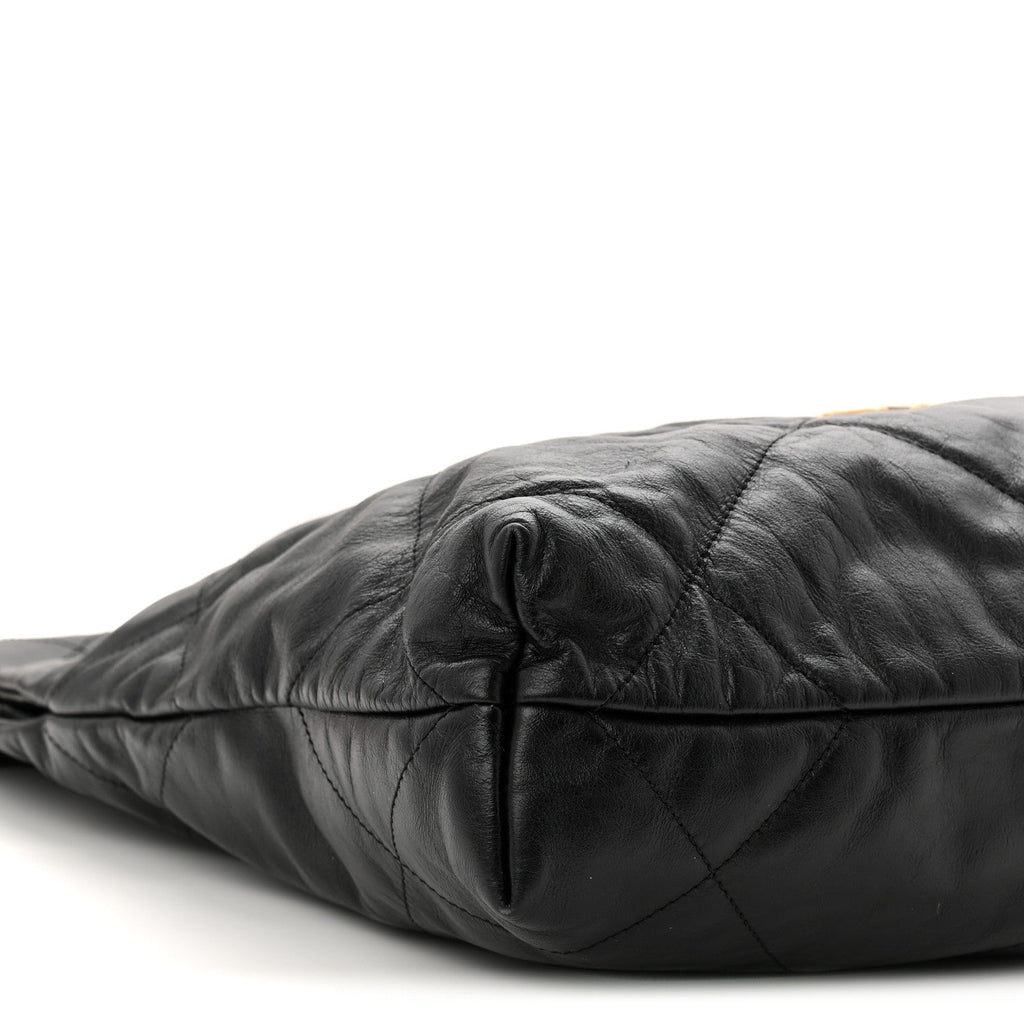 Chanel Shiny Calfskin Quilted Small Chanel 22 Black