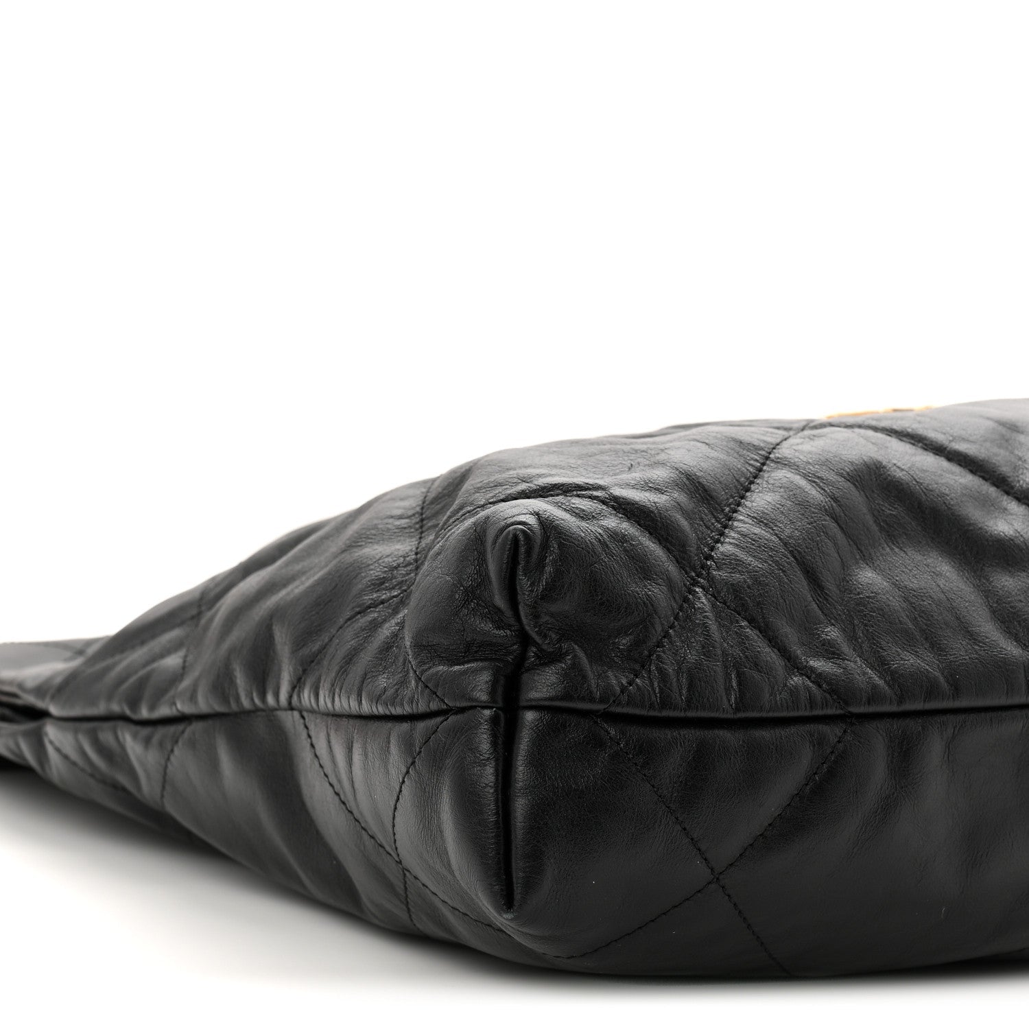 Chanel Shiny Calfskin Quilted Small Chanel 22 Black