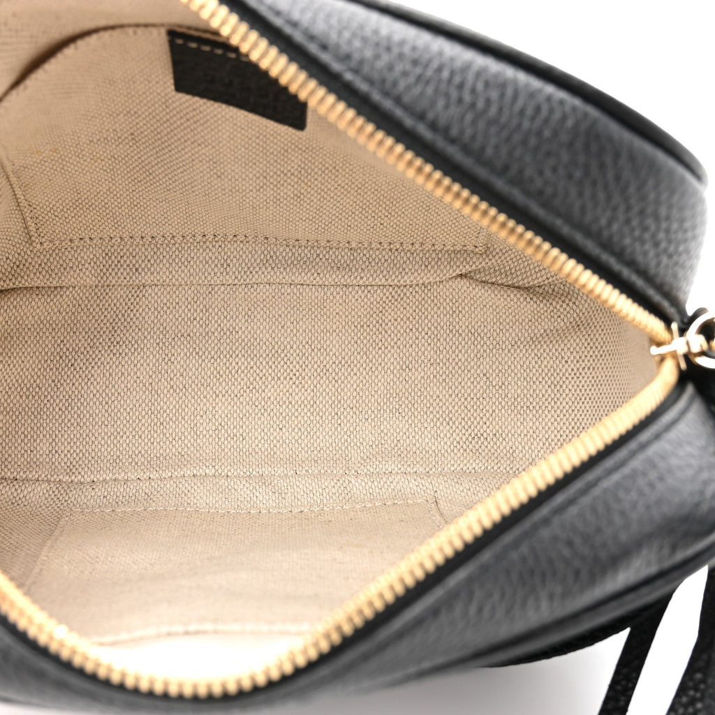 Gucci Pebbled Calfskin Small Soho Disco Bag Black