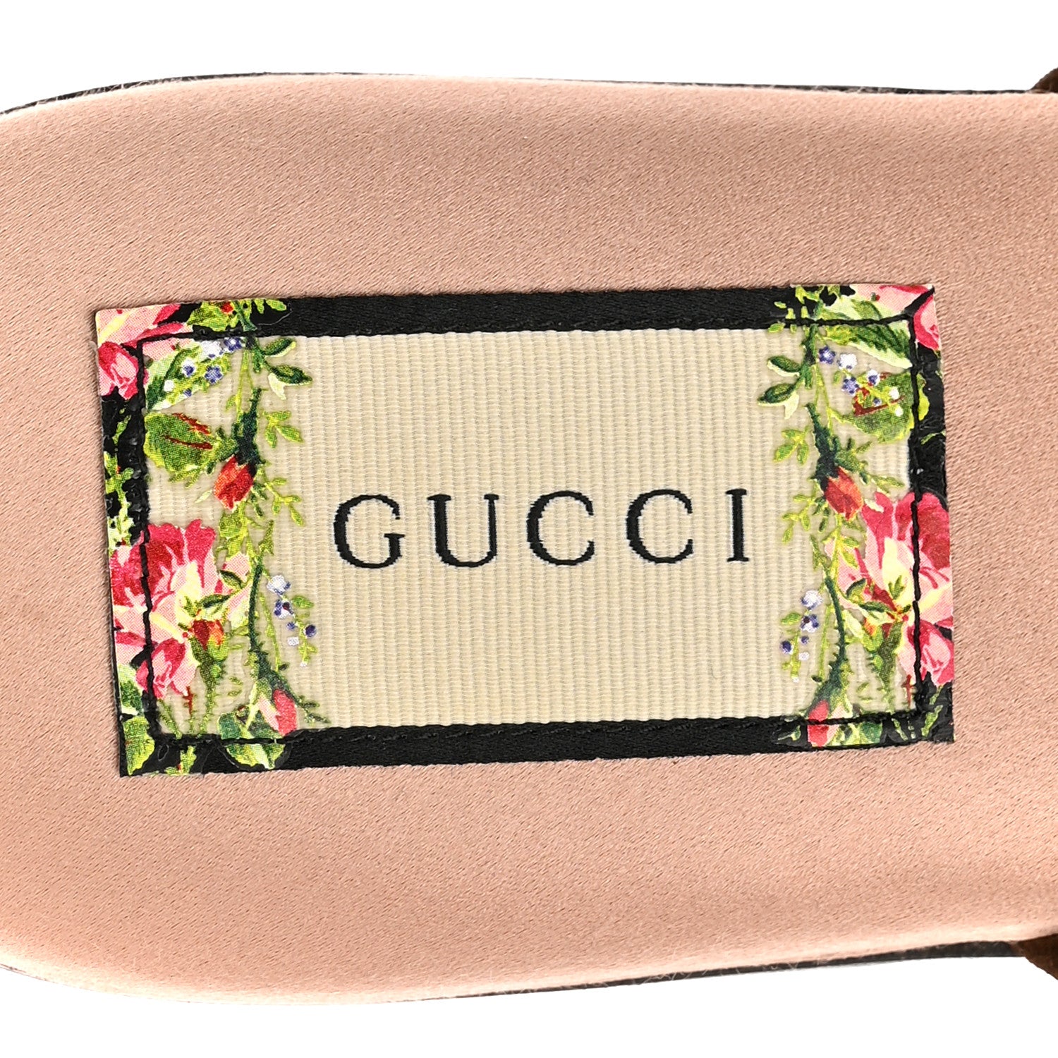 Gucci Velvet GG Monogram Crystal Slippers 39 Brown Vintage Cocoa