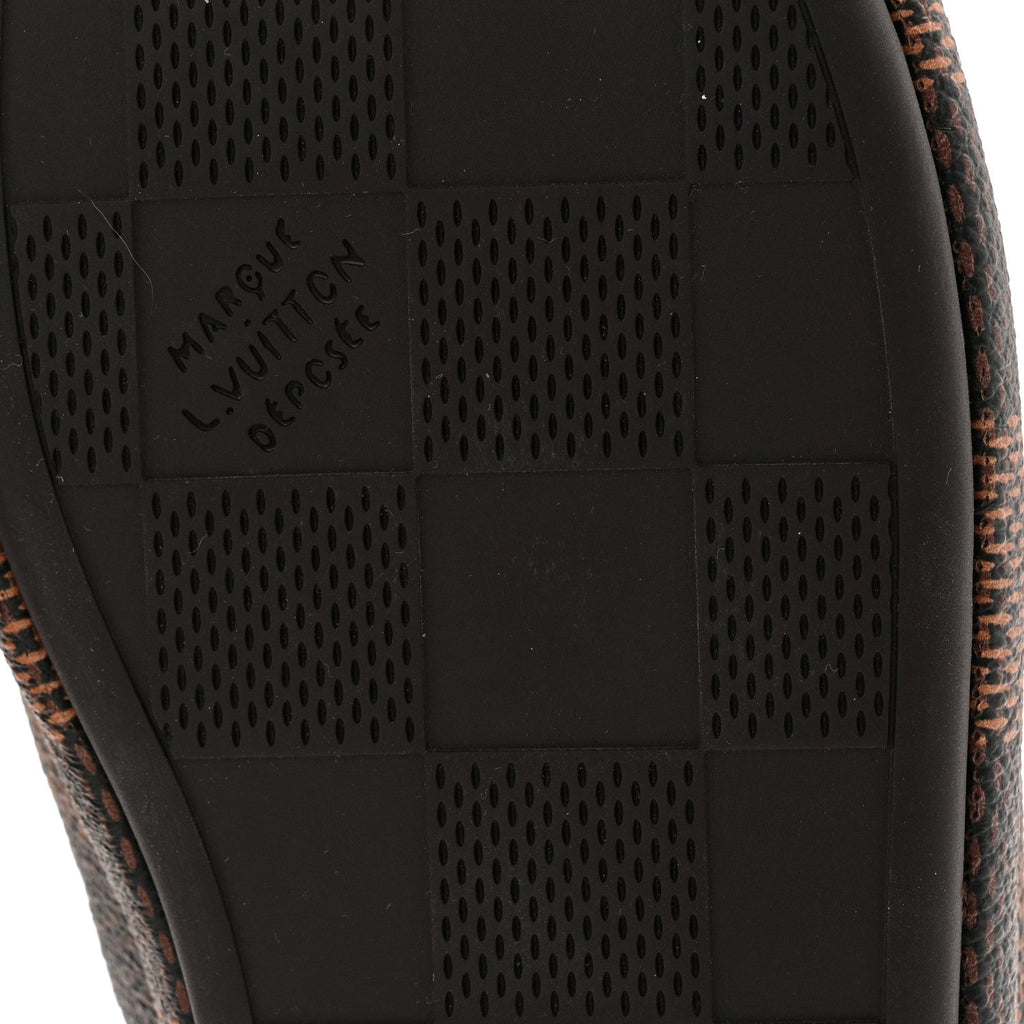 Louis Vuitton Damier Ebene Palace Slippers 35 Mocha