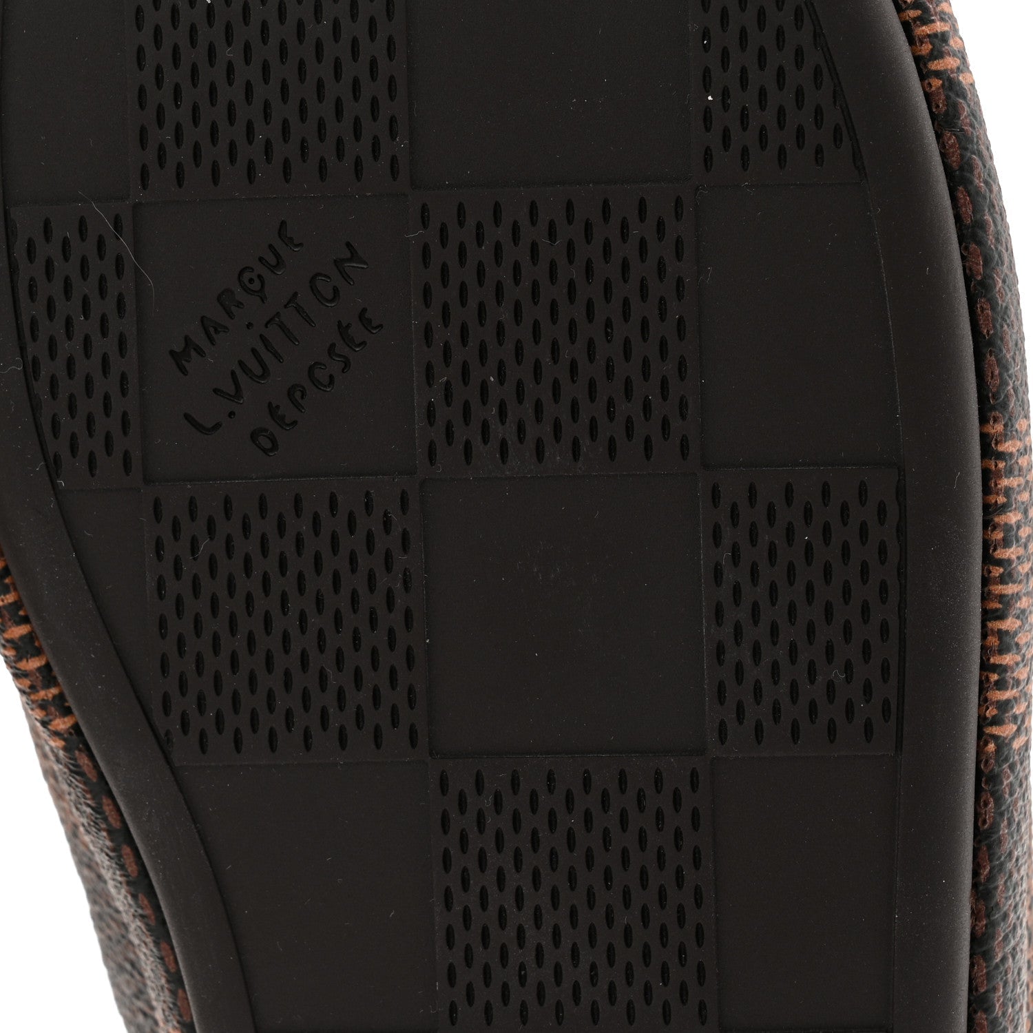 Louis Vuitton Damier Ebene Palace Slippers 35 Mocha