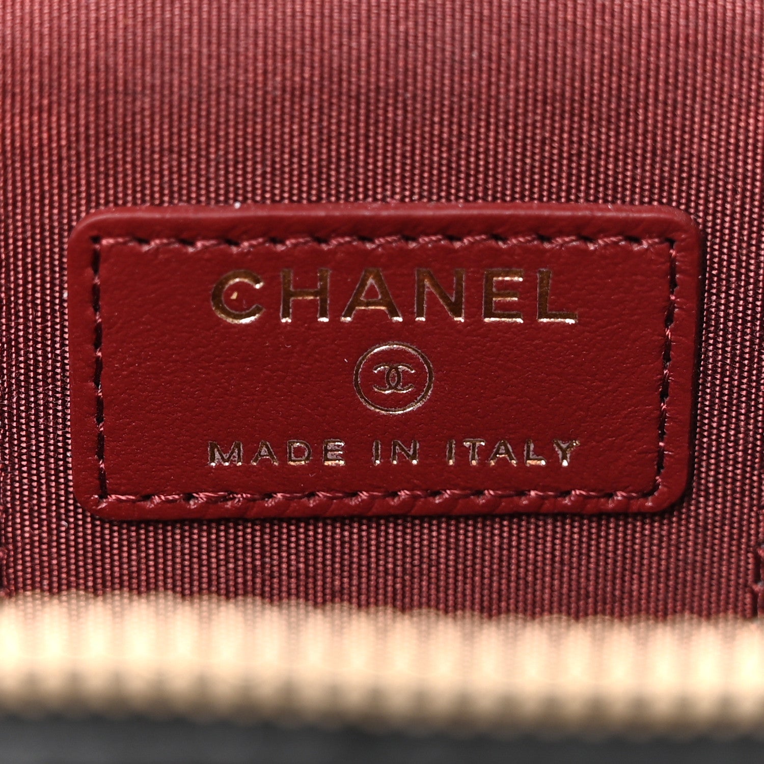 Chanel Calfskin Quilted Mini Perfect Fit Vanity Case With Chain Black