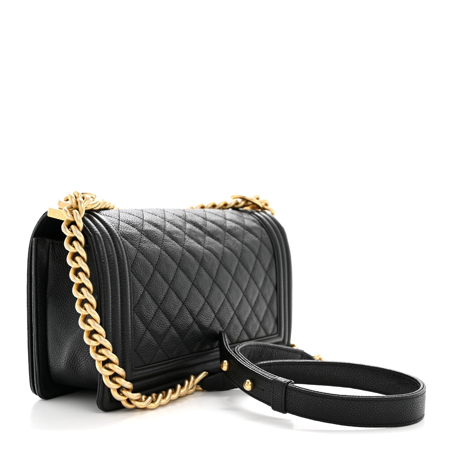 Chanel Caviar Quilted Medium Boy Flap Black