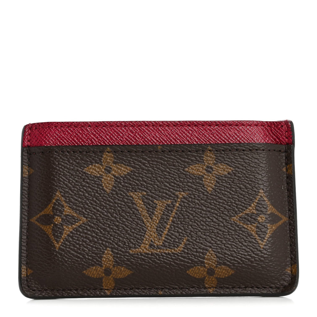 Louis Vuitton Monogram Card Holder Fuchsia