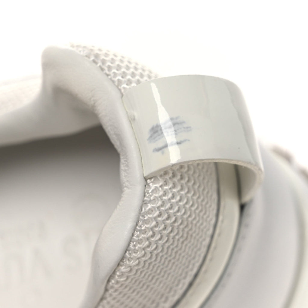 Louis Vuitton Calfskin Mesh Run Away Sneakers 37.5 White