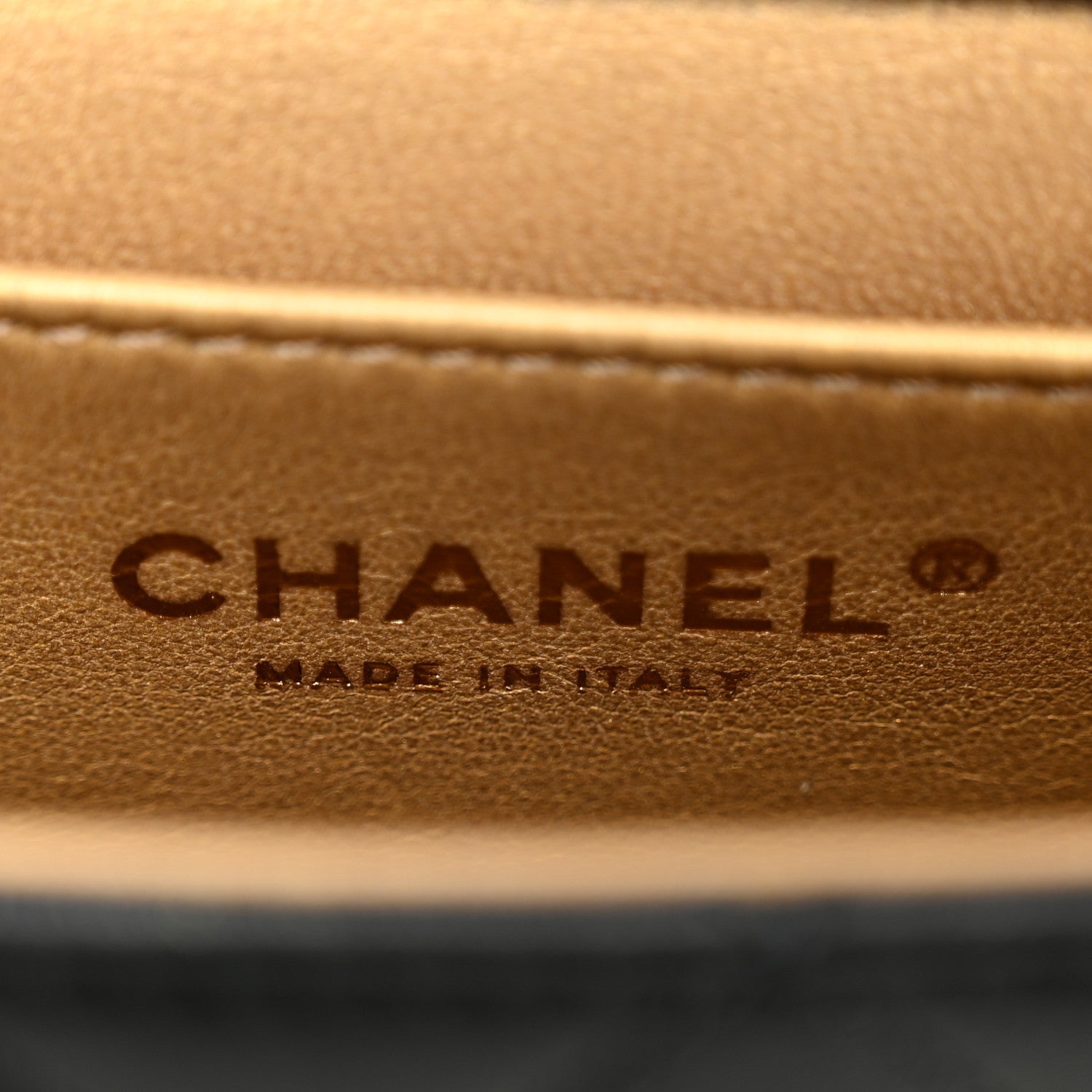 Chanel Goatskin Quilted Chic Pearls Flap Black