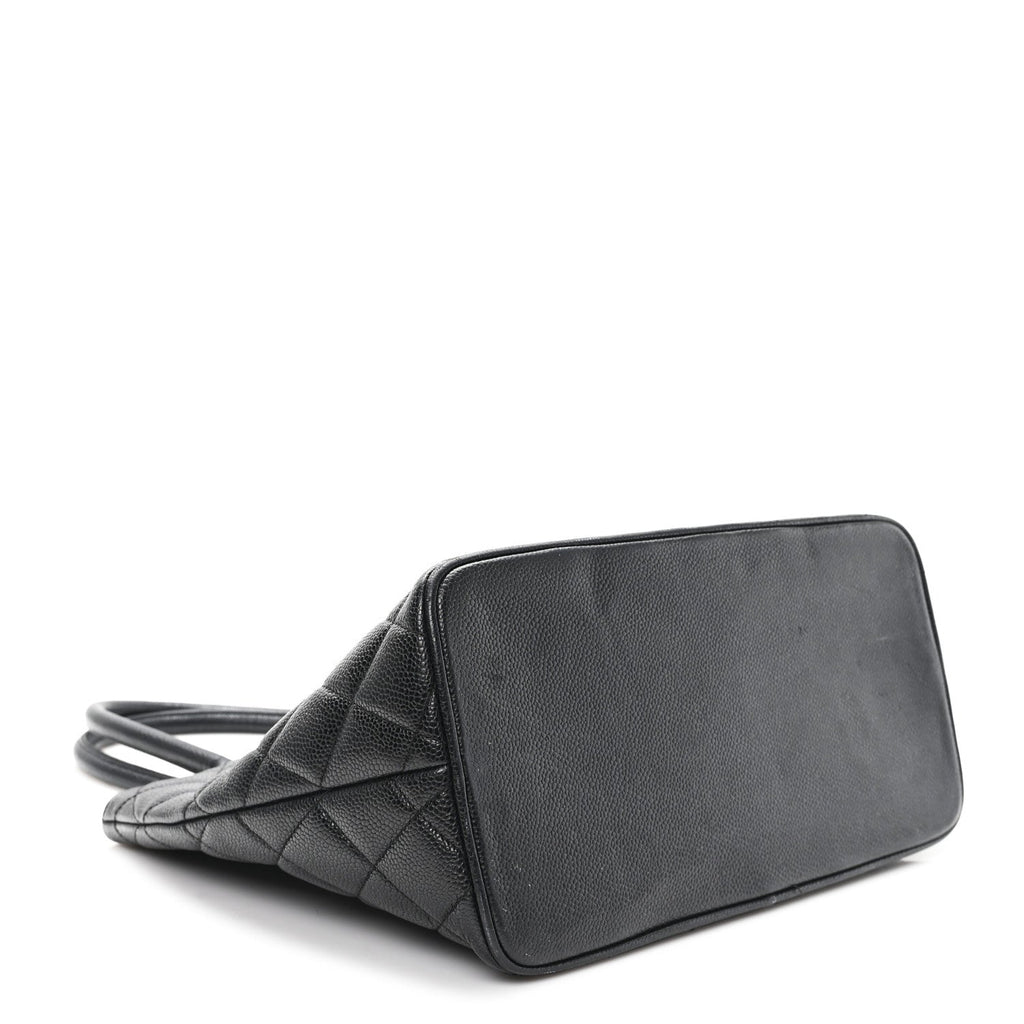Chanel Caviar Quilted Medallion Tote Black