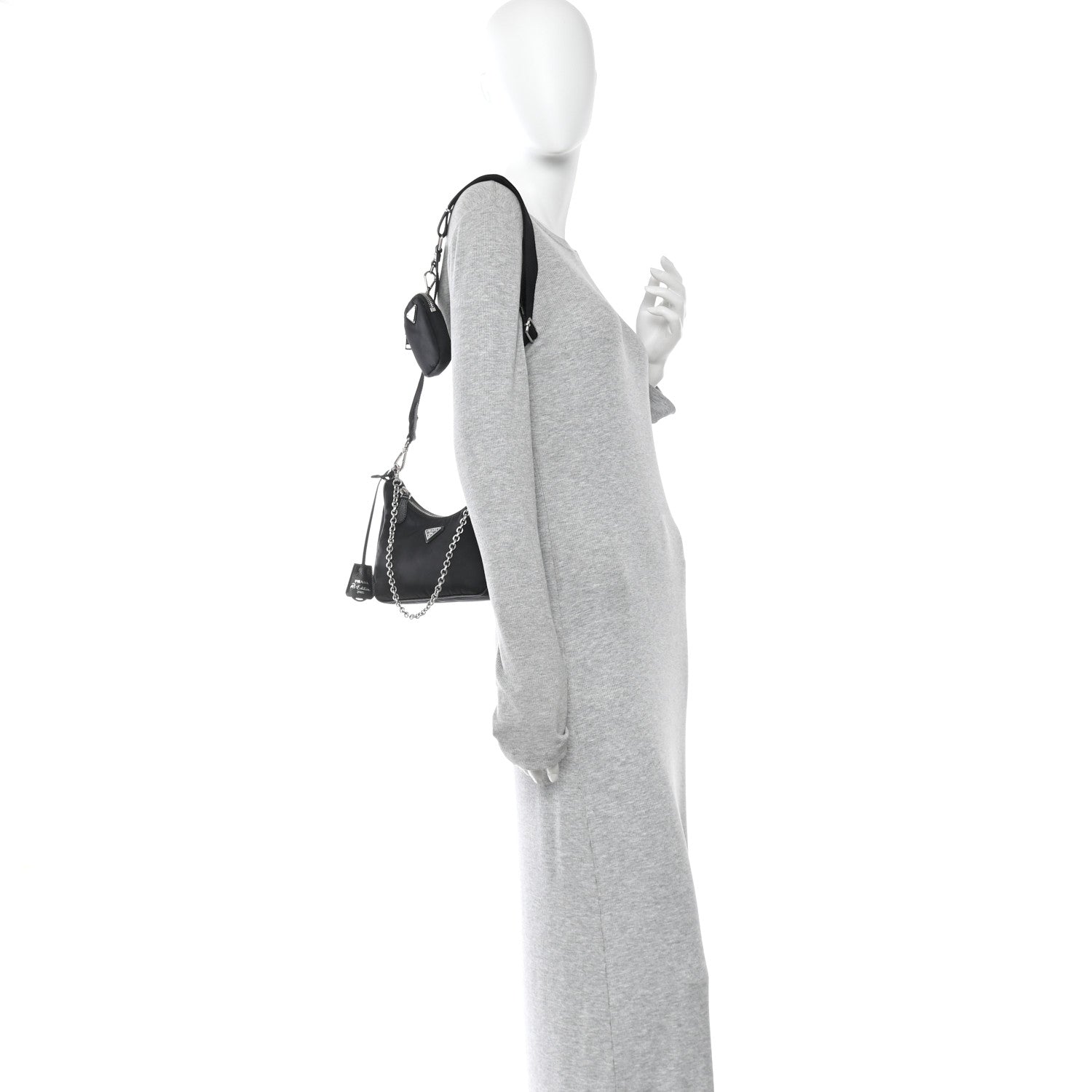 Prada Nylon Re-Edition 2005 Shoulder Bag Black